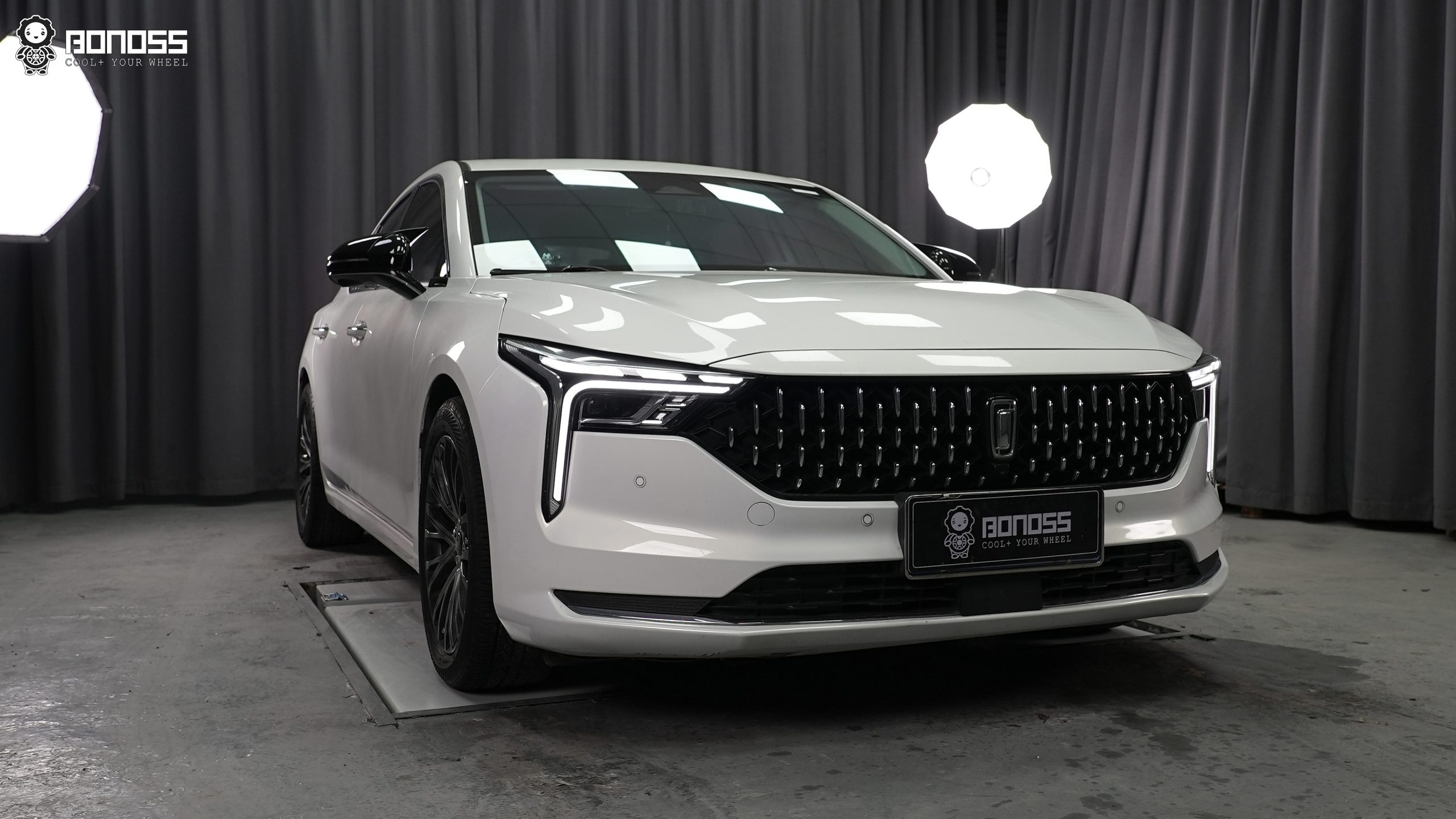 BONOSS Forged Active Cooling 2022 FAW Bestune B70 Wheel Spacers Front 25mm Rear 25mm Before and After (2)