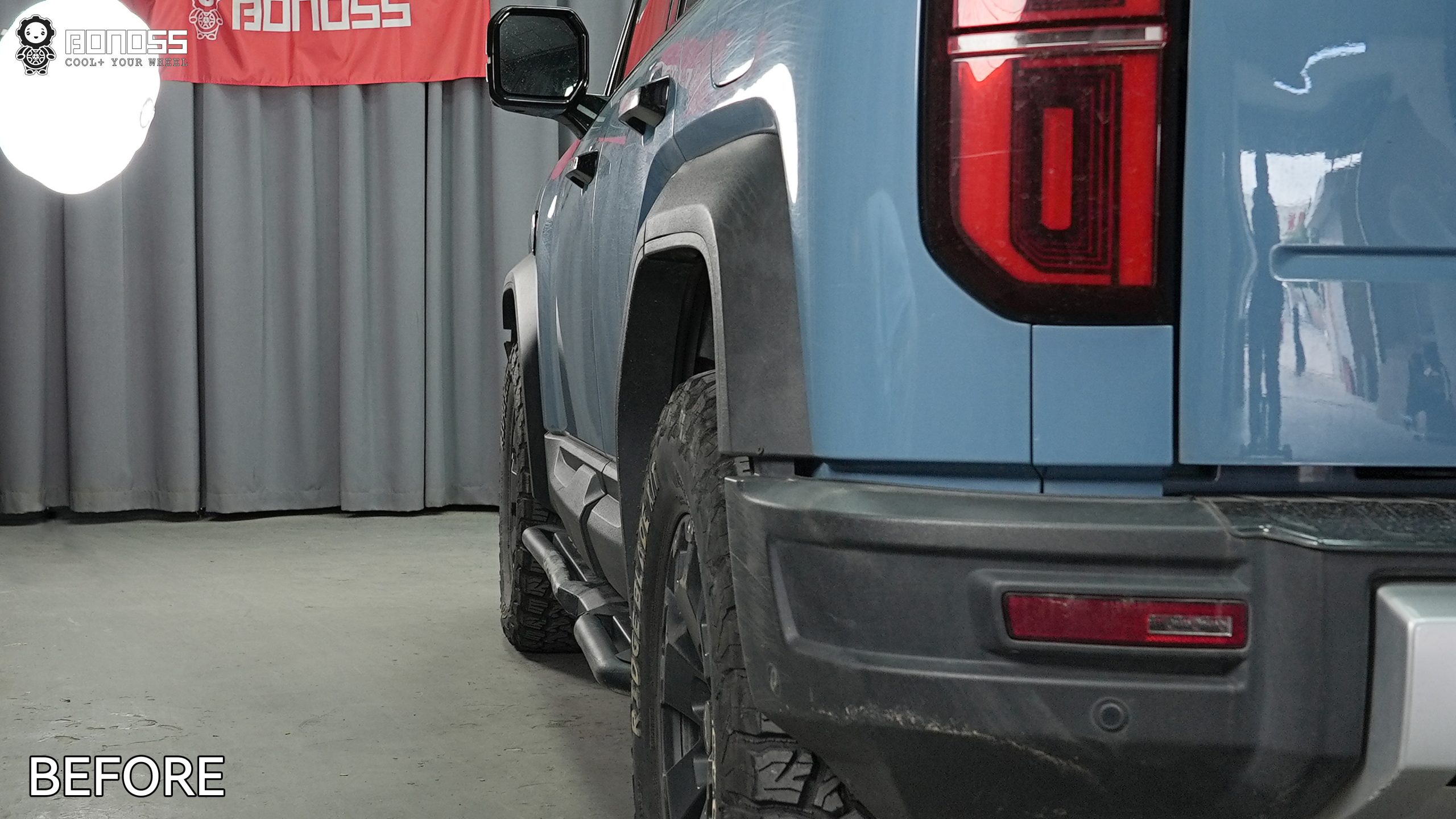 BONOSS Forged Active Cooling 2023 BYD Leopard 5 Wheel Spacers Front 30mm Rear 30mm Before and After (10)