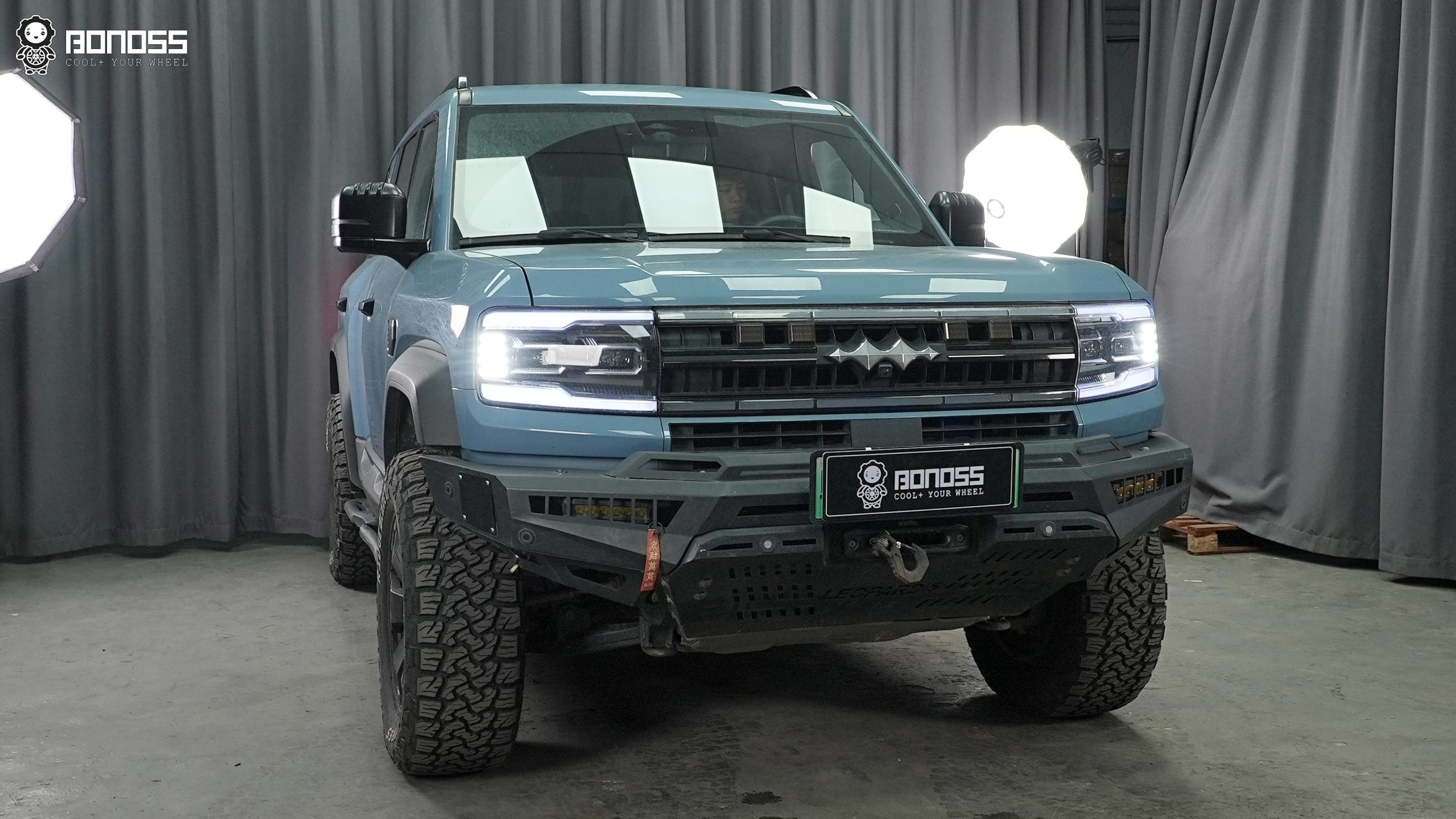 BONOSS Forged Active Cooling 2023 BYD Leopard 5 Wheel Spacers Front 30mm Rear 30mm Before and After (2)