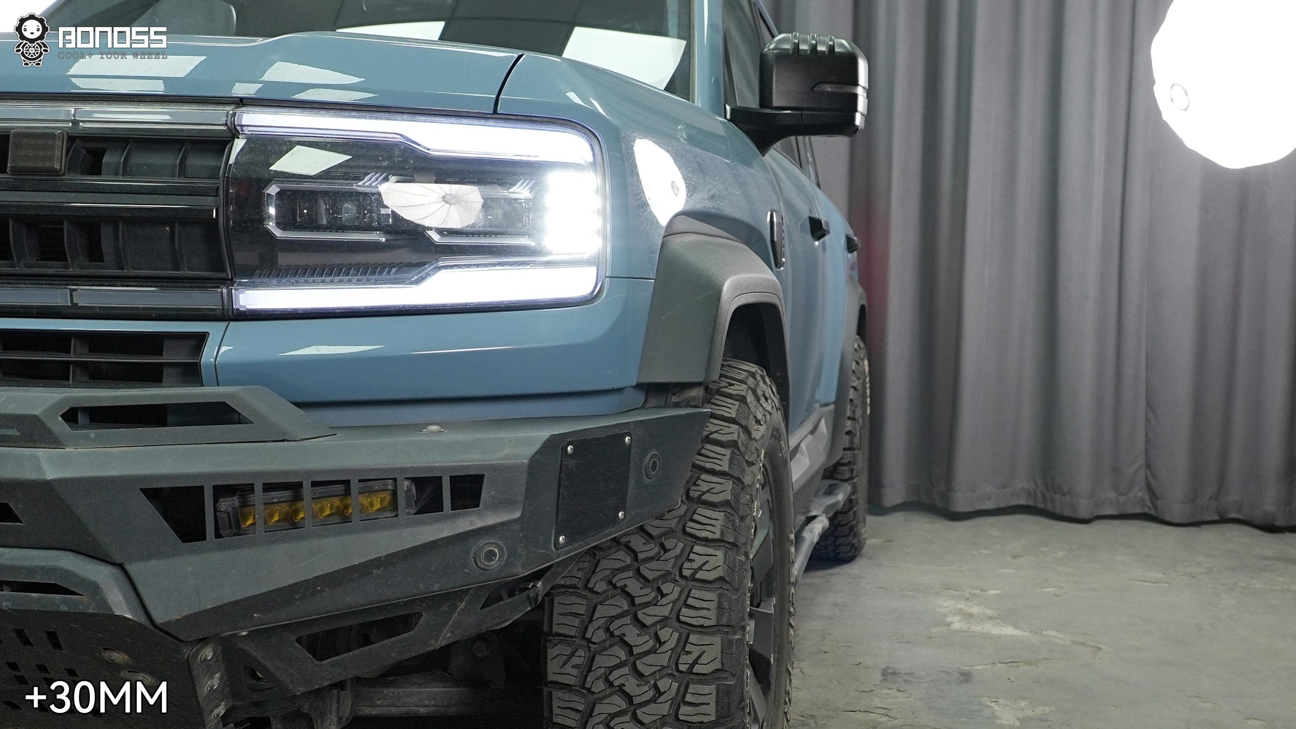 BONOSS Forged Active Cooling 2023 BYD Leopard 5 Wheel Spacers Front 30mm Rear 30mm Before and After (3)