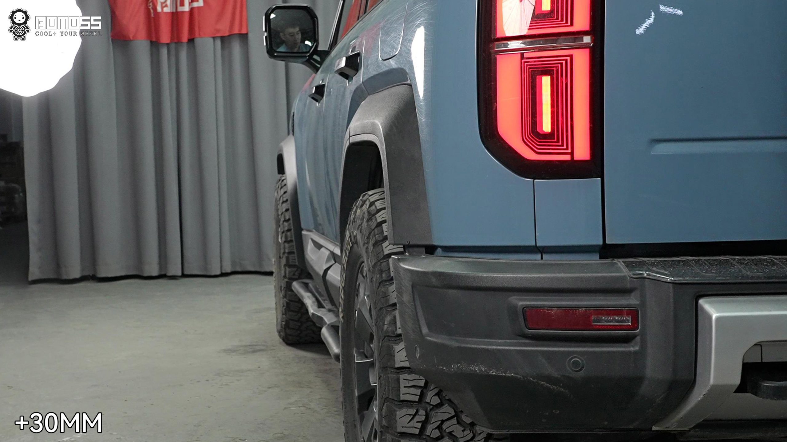 BONOSS Forged Active Cooling 2023 BYD Leopard 5 Wheel Spacers Front 30mm Rear 30mm Before and After (5)