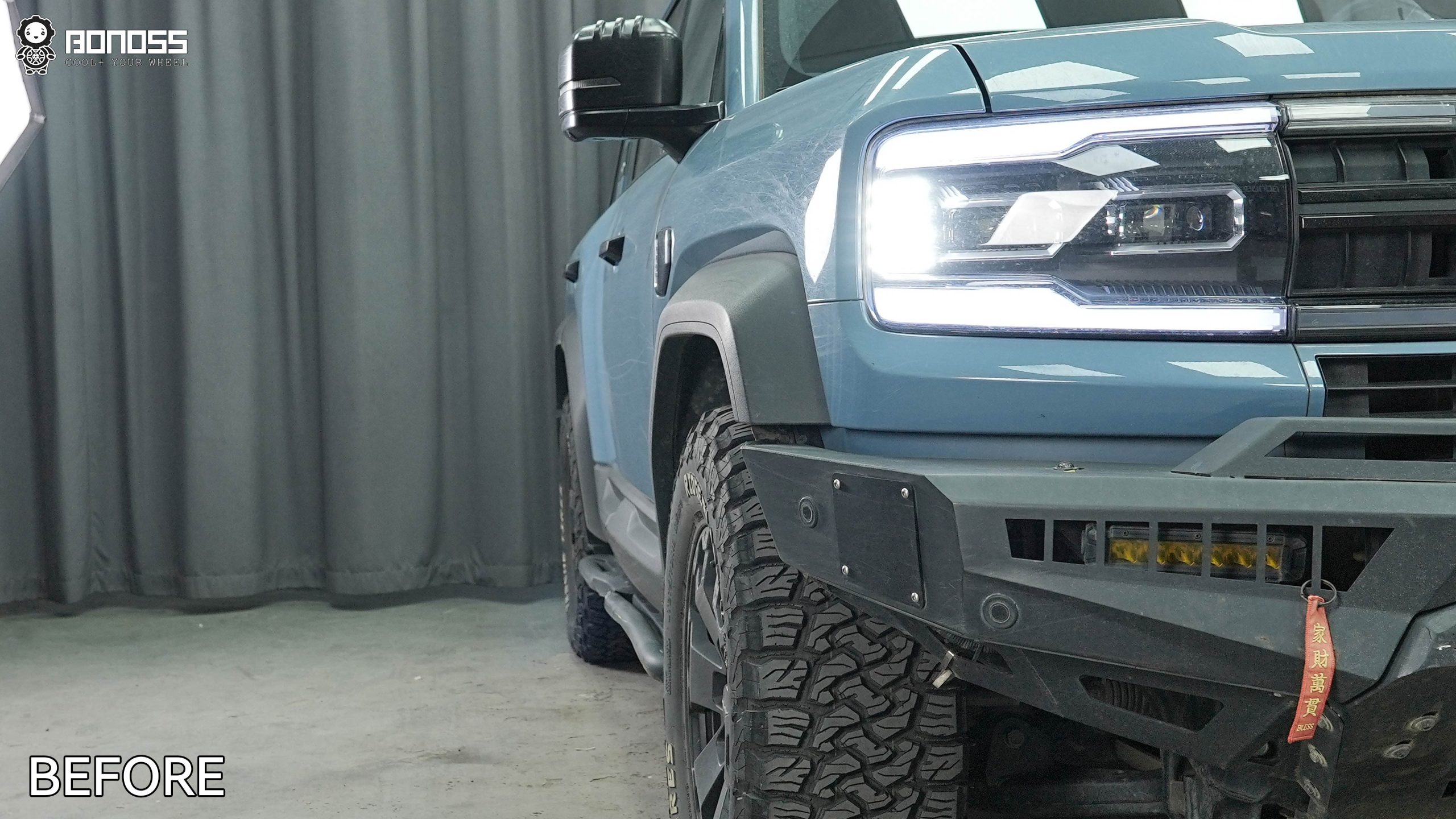 BONOSS Forged Active Cooling 2023 BYD Leopard 5 Wheel Spacers Front 30mm Rear 30mm Before and After (9)