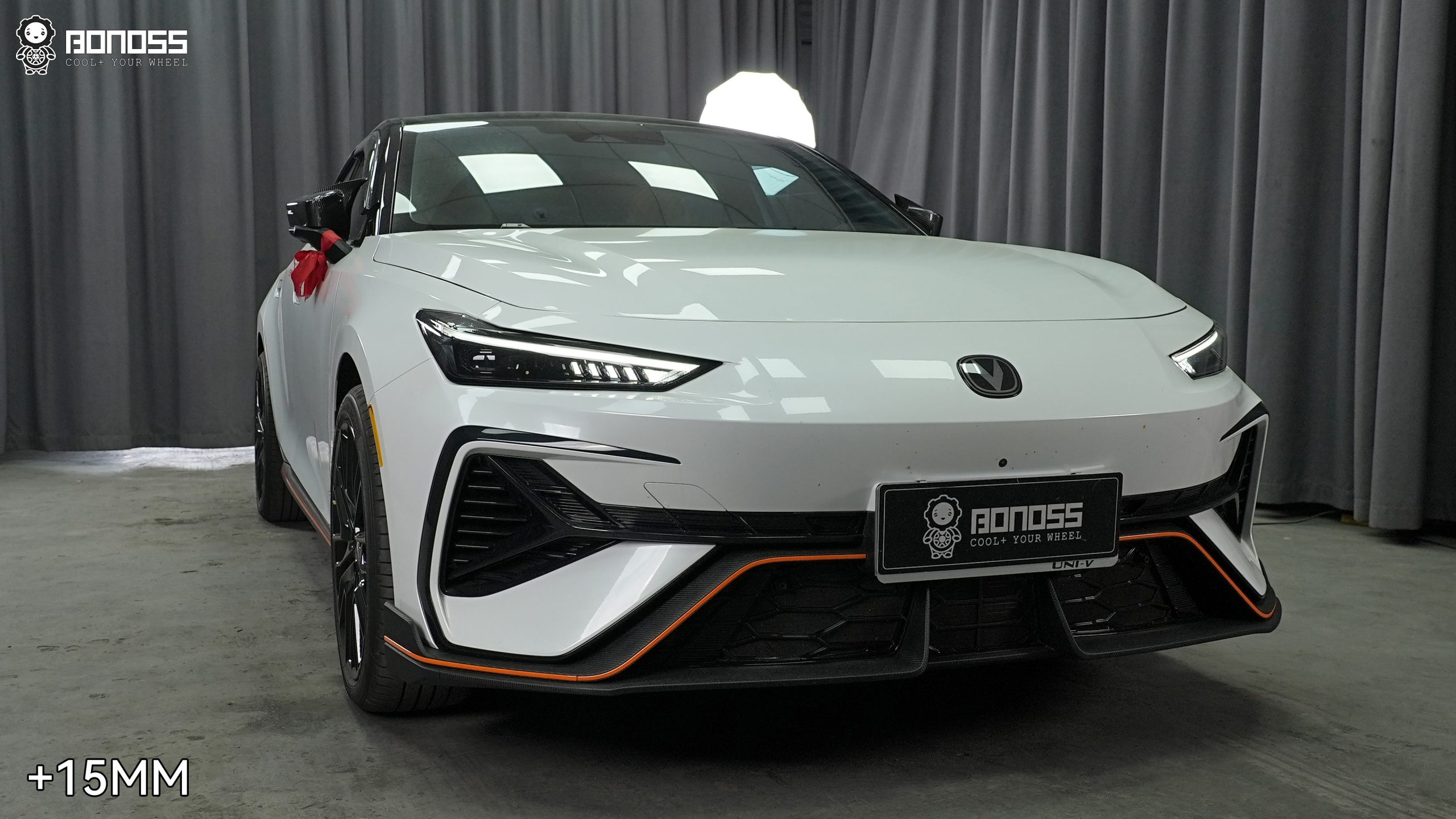 BONOSS Forged Active Cooling 2023 Changan UNI-V Wheel Spacers Front 15mm Rear 20mm Before and After (2)