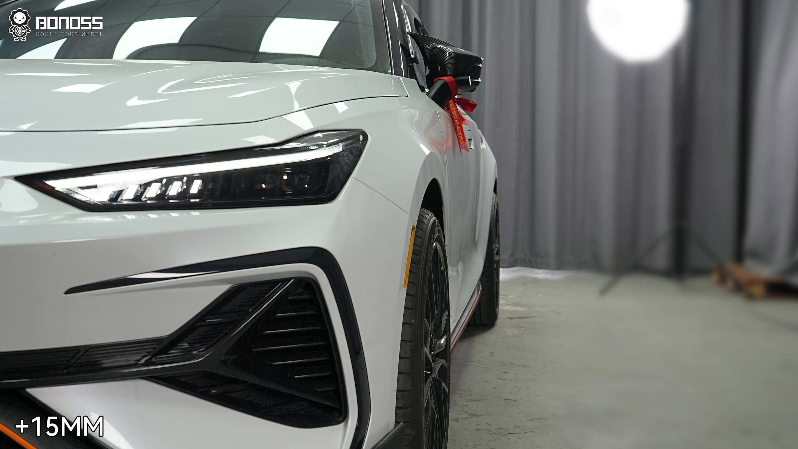 BONOSS Forged Active Cooling 2023 Changan UNI-V Wheel Spacers Front 15mm Rear 20mm Before and After (3)