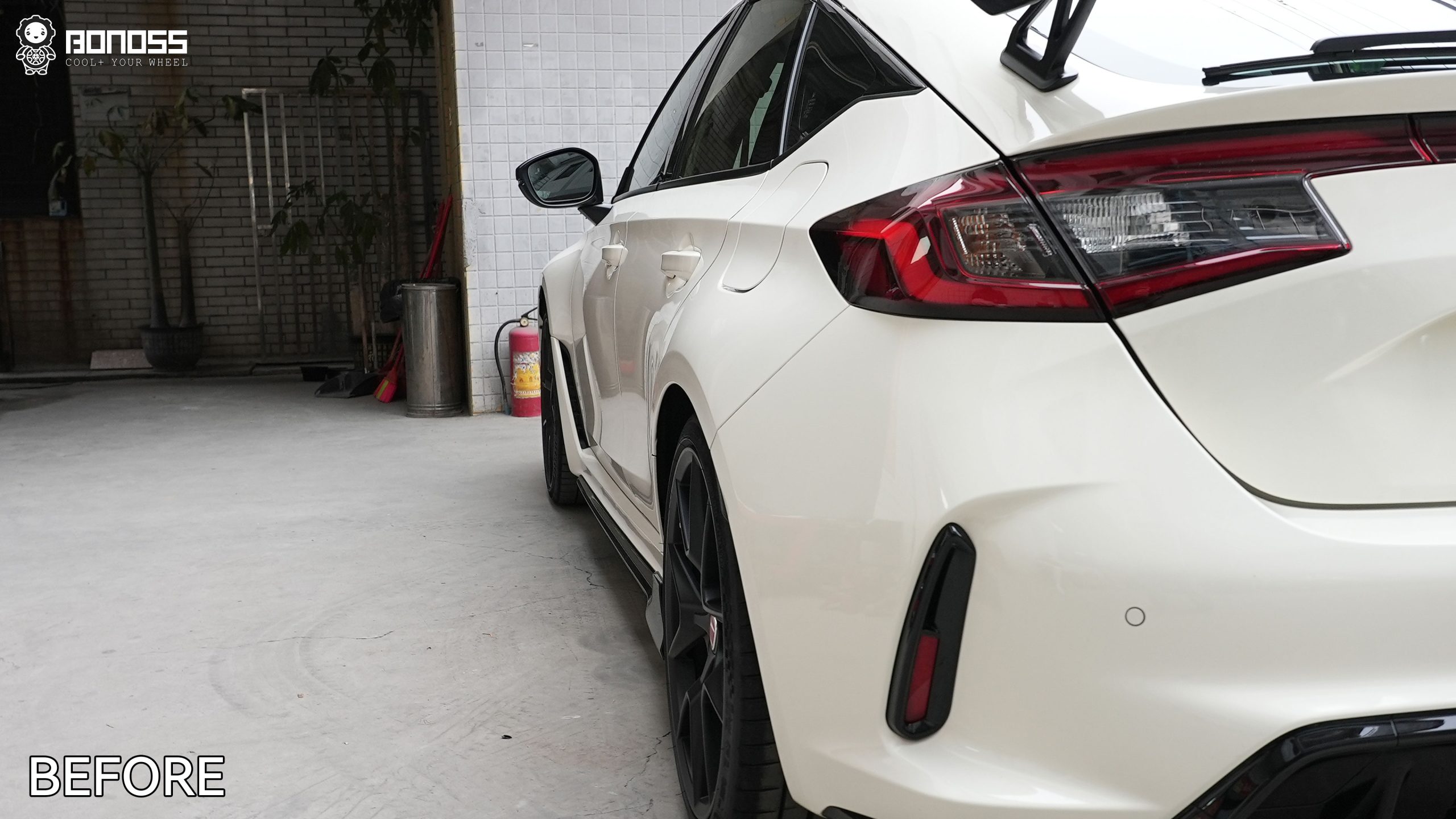 BONOSS Forged Active Cooling 2023 Honda Civic Type R Wheel Spacers Front 15mm Rear 20mm Before and After (10)