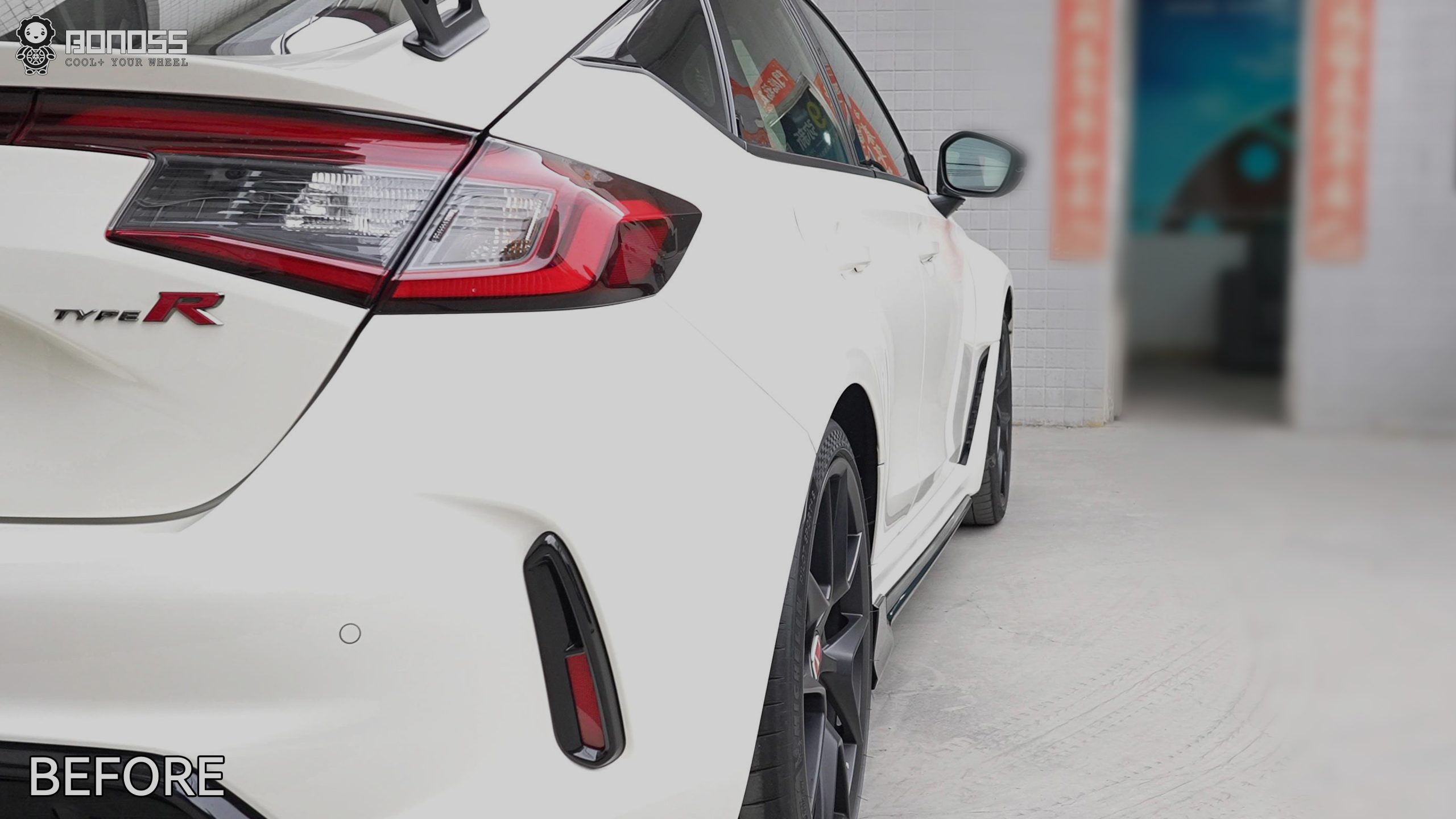 BONOSS Forged Active Cooling 2023 Honda Civic Type R Wheel Spacers Front 15mm Rear 20mm Before and After (11)