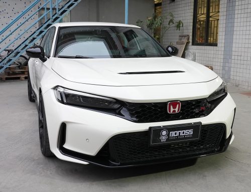 BONOSS Forged Active Cooling 2023 Honda Civic Type R Wheel Spacers Front 15mm Rear 20mm Before and After