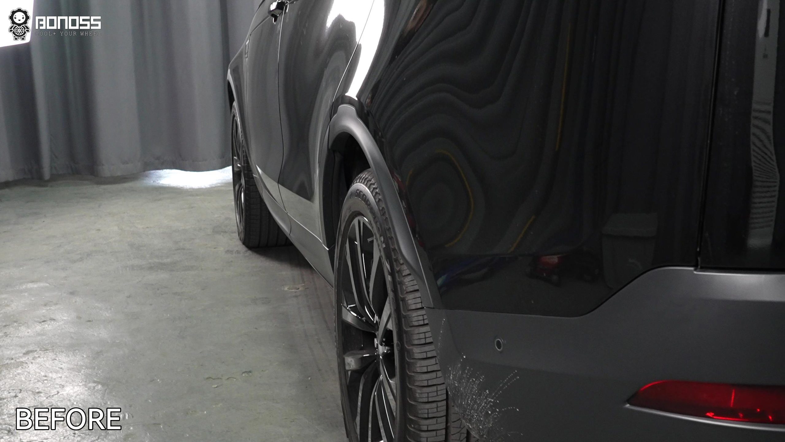 BONOSS Forged Active Cooling 2023 Land Rover Discovery 5 Wheel Spacers Front 25mm Rear 30mm Before and After (10)