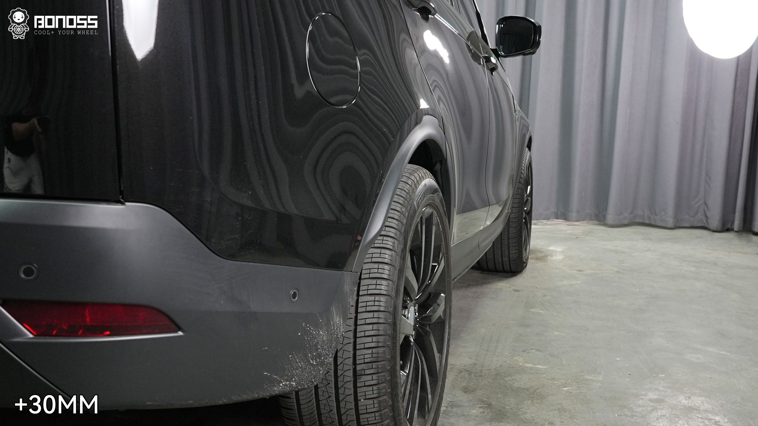 BONOSS Forged Active Cooling 2023 Land Rover Discovery 5 Wheel Spacers Front 25mm Rear 30mm Before and After (6)