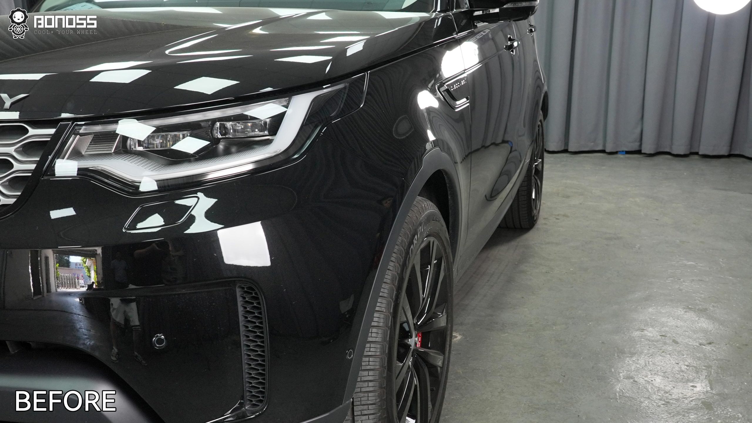 BONOSS Forged Active Cooling 2023 Land Rover Discovery 5 Wheel Spacers Front 25mm Rear 30mm Before and After (8)