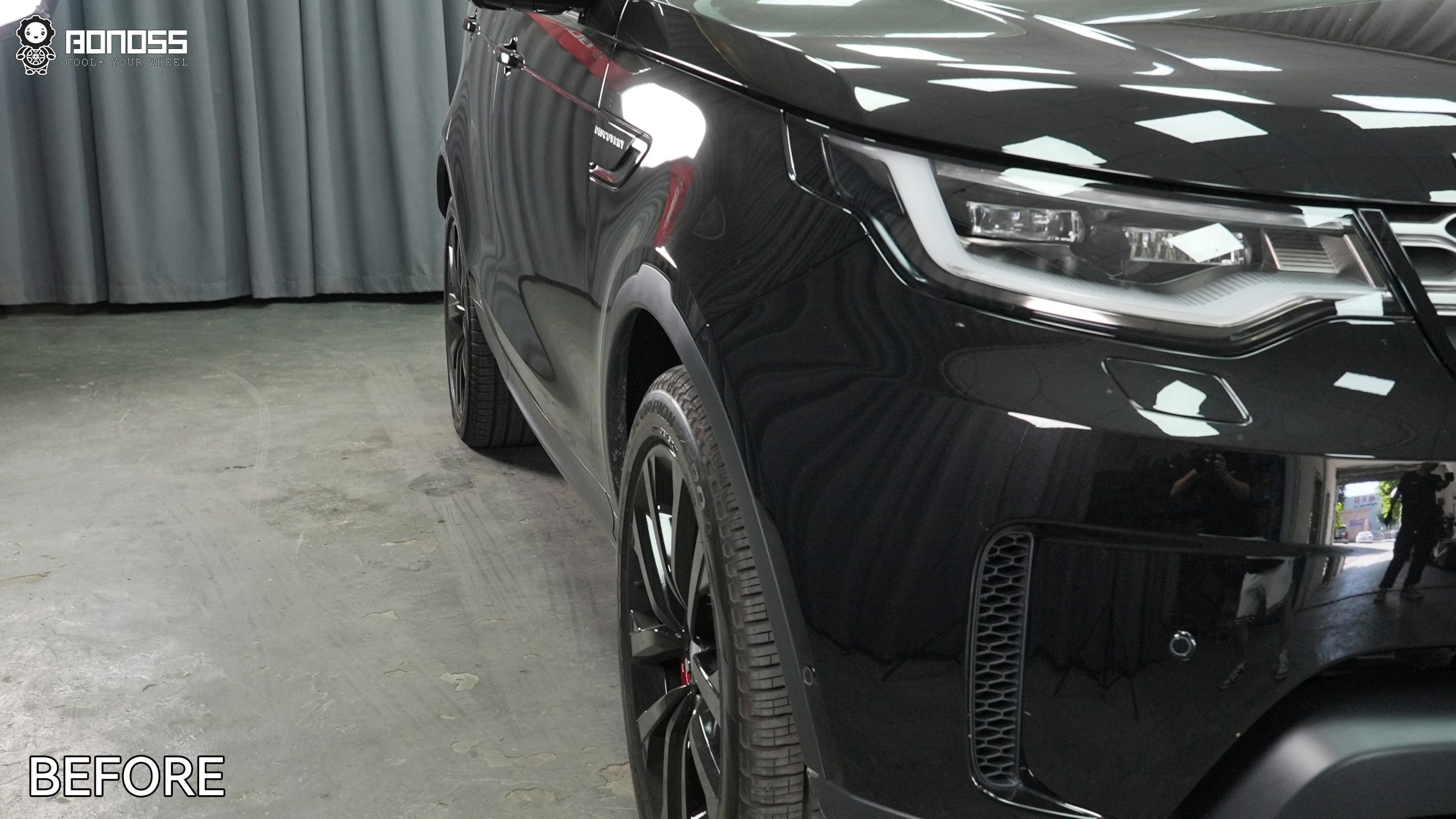 BONOSS Forged Active Cooling 2023 Land Rover Discovery 5 Wheel Spacers Front 25mm Rear 30mm Before and After (9)