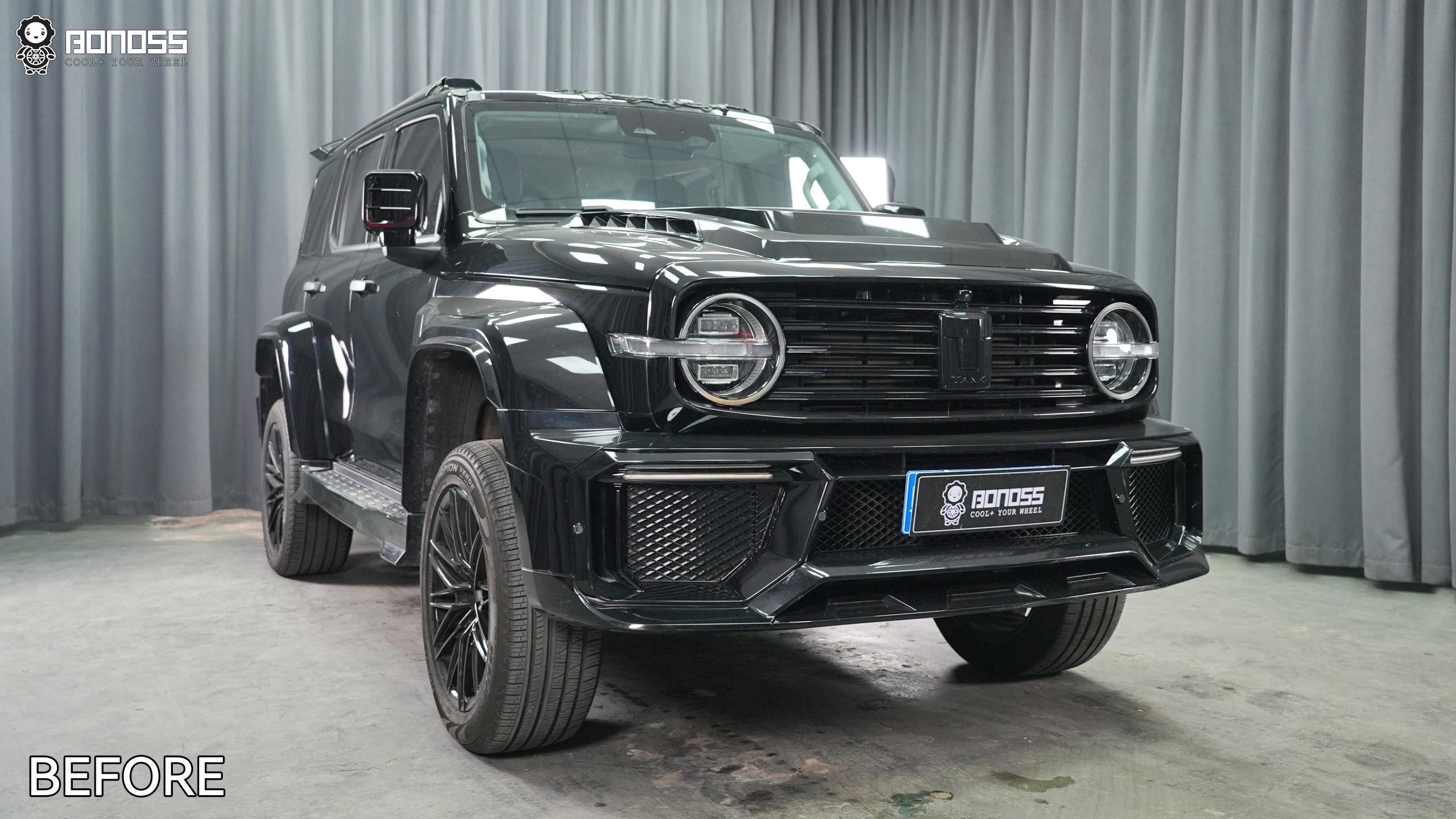 BONOSS Forged Active Cooling 2023 Tank 300 Wheel Spacers Front 40mm Rear 40mm Before and After (7)