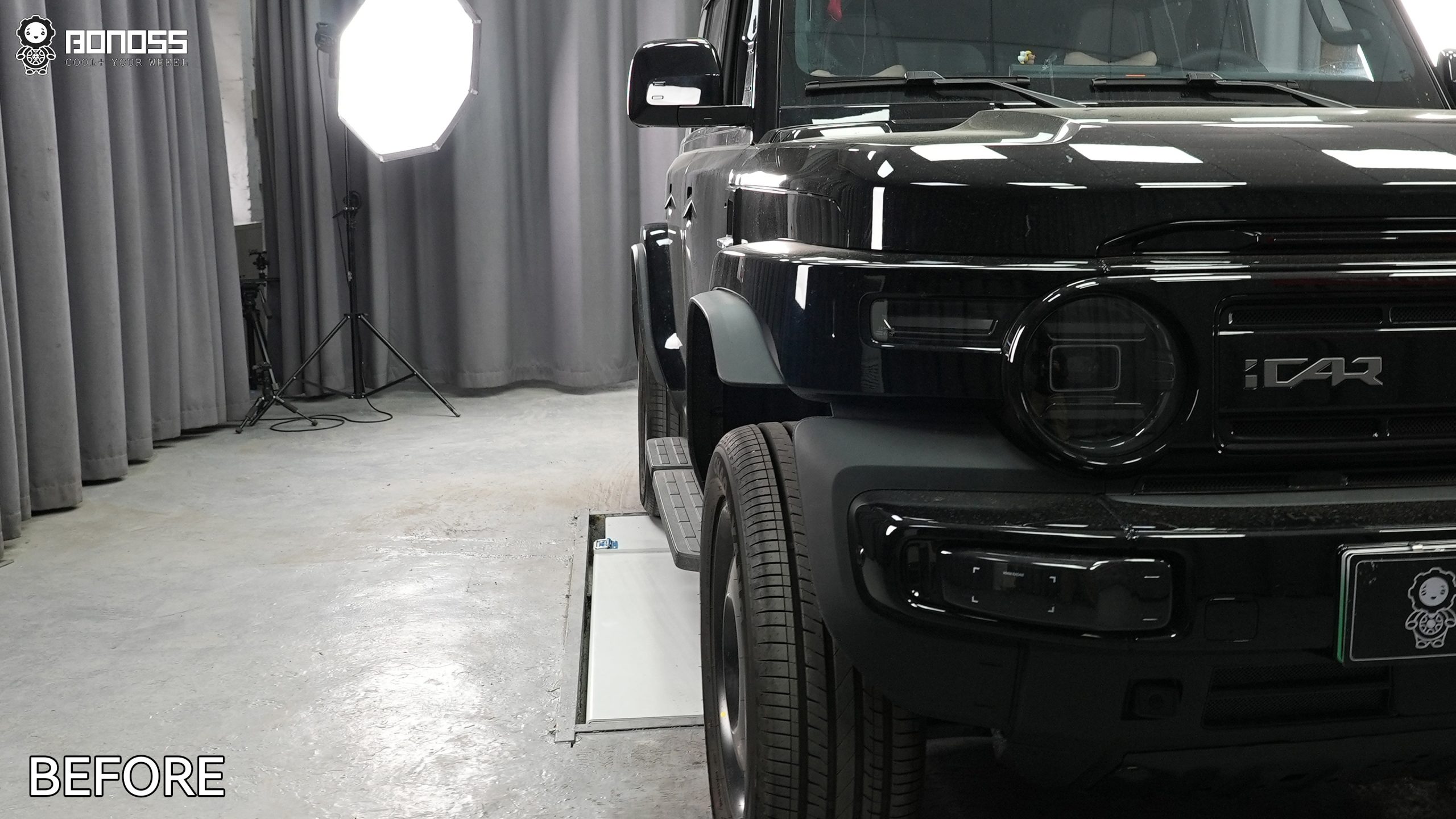 BONOSS Forged Active Cooling 2023 iCAR V23 Wheel Spacers Front 25mm Rear 30mm Before and After (9)