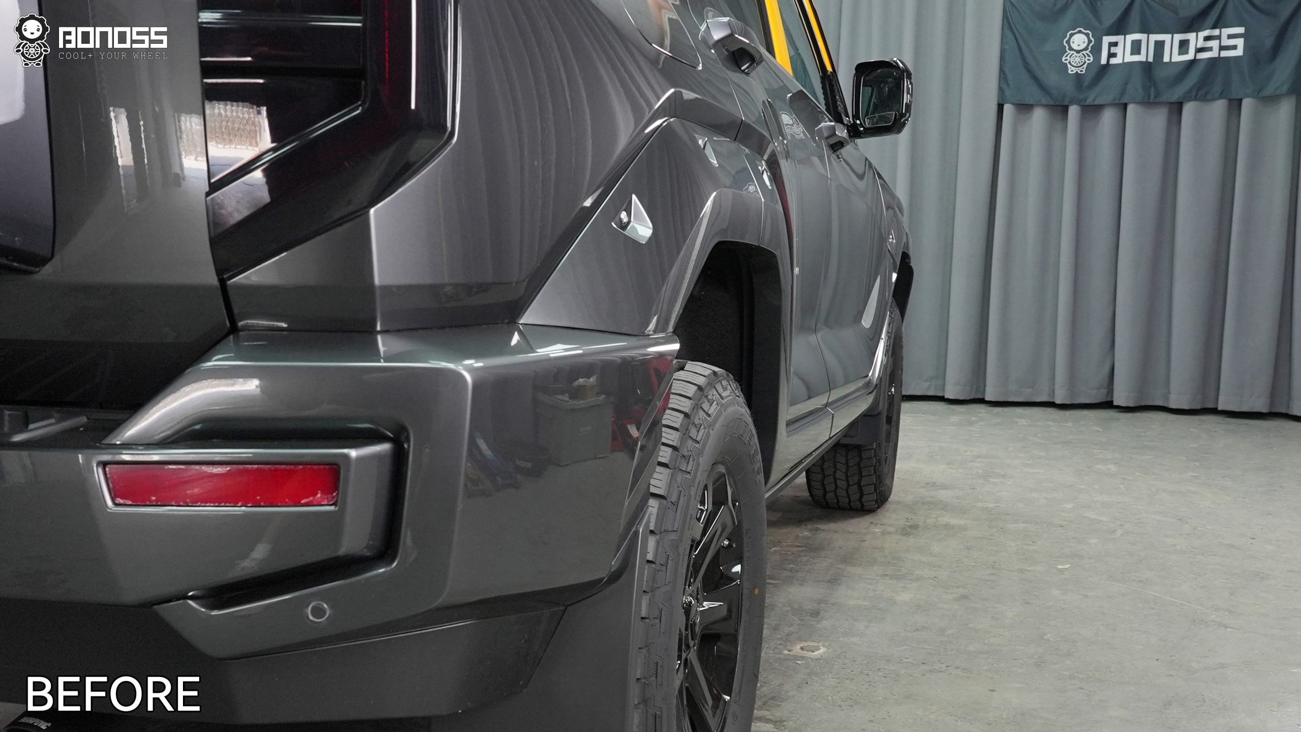 BONOSS Forged Active Cooling 2024 Tank 400 Wheel Spacers Front 35mm Rear 35mm Before and After (11)