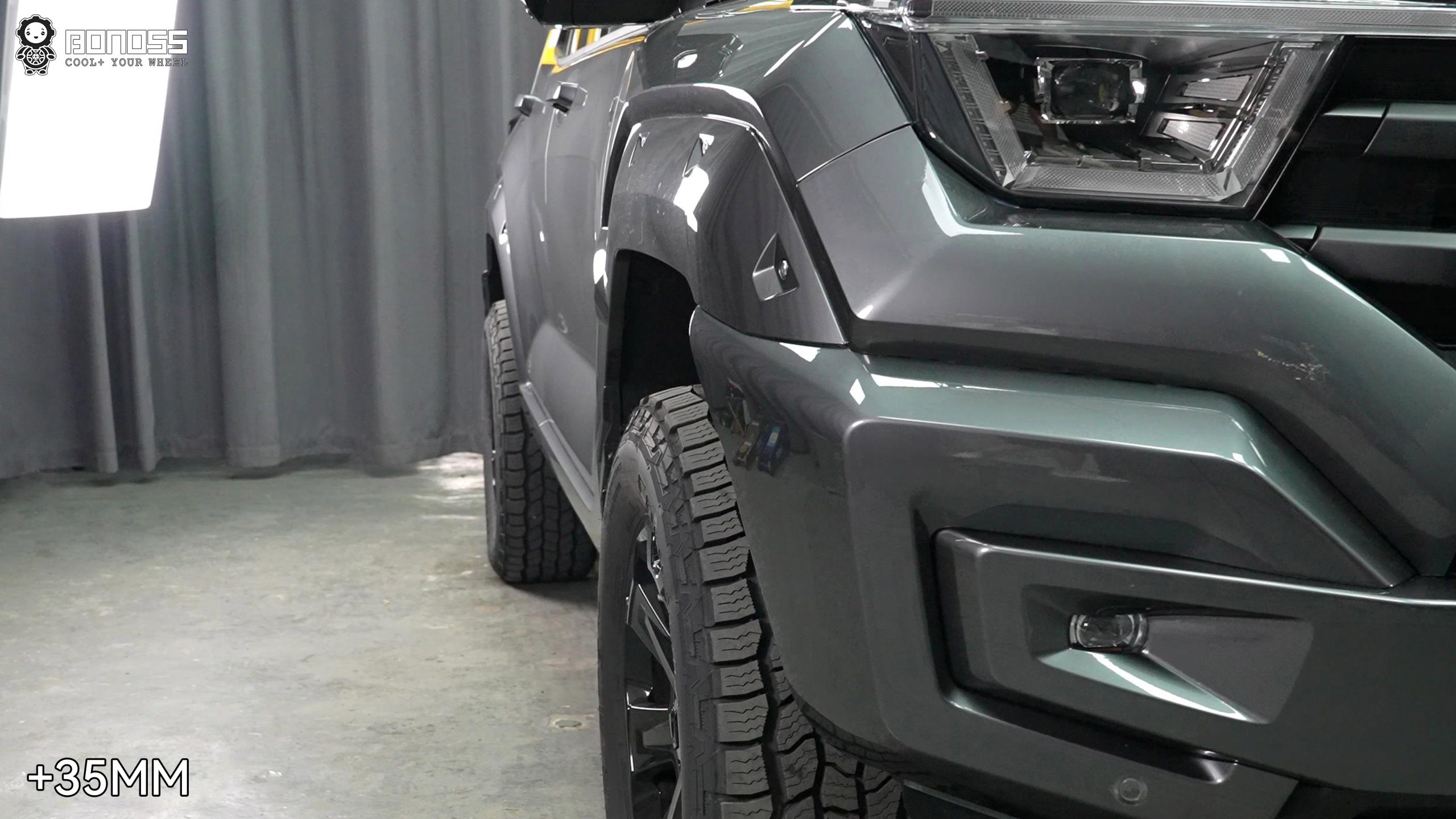 BONOSS Forged Active Cooling 2024 Tank 400 Wheel Spacers Front 35mm Rear 35mm Before and After (4)