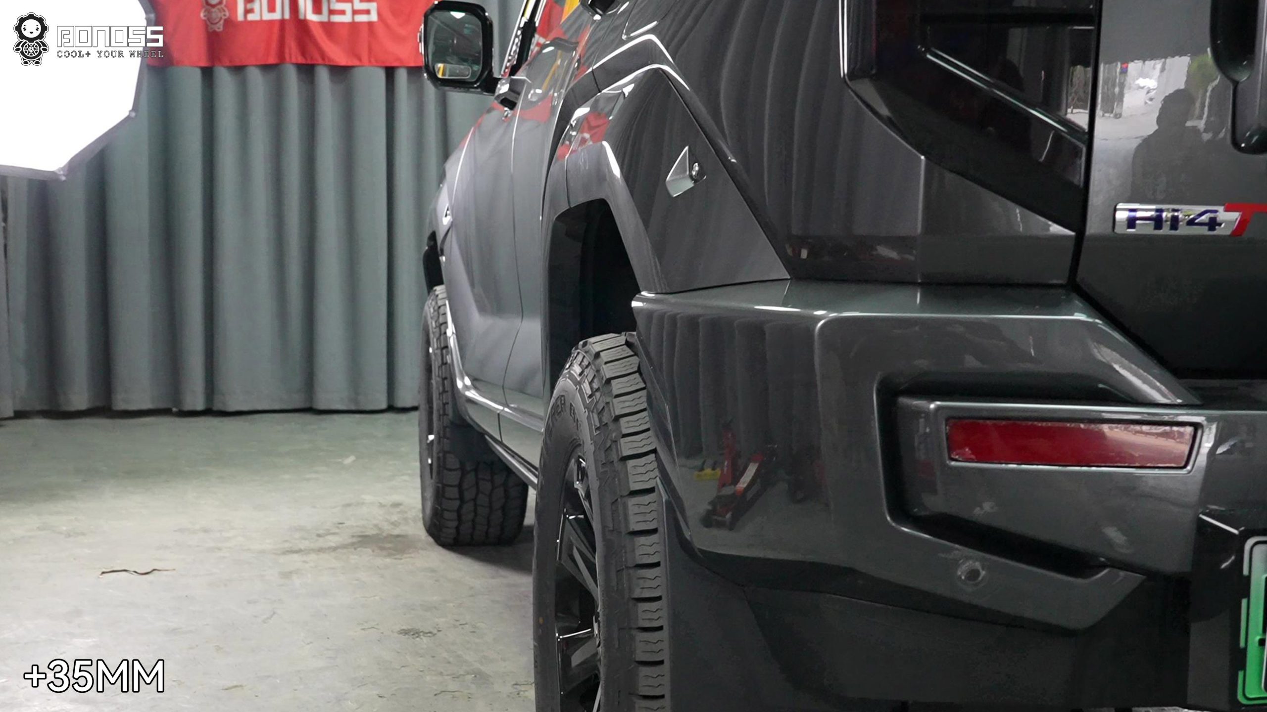 BONOSS Forged Active Cooling 2024 Tank 400 Wheel Spacers Front 35mm Rear 35mm Before and After (5)