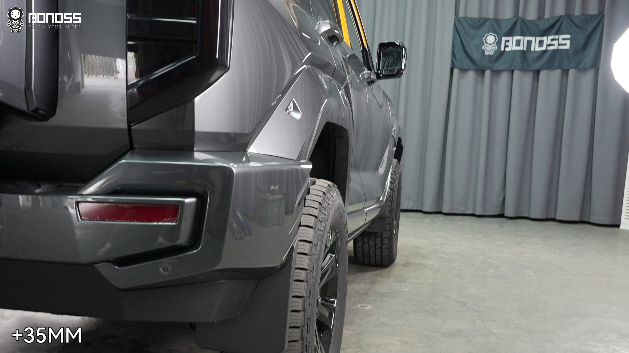 BONOSS Forged Active Cooling 2024 Tank 400 Wheel Spacers Front 35mm Rear 35mm Before and After (6)