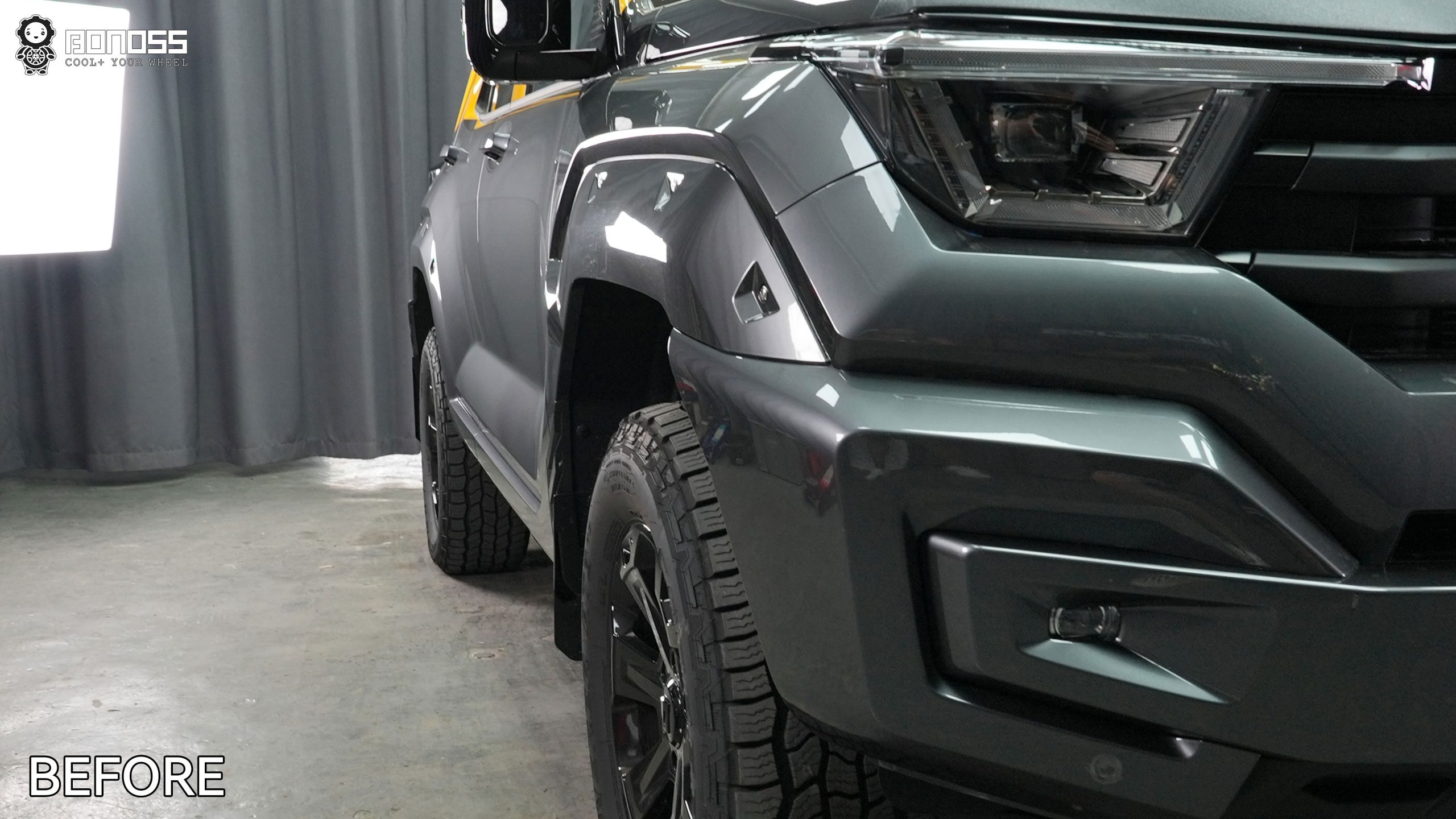 BONOSS Forged Active Cooling 2024 Tank 400 Wheel Spacers Front 35mm Rear 35mm Before and After (9)