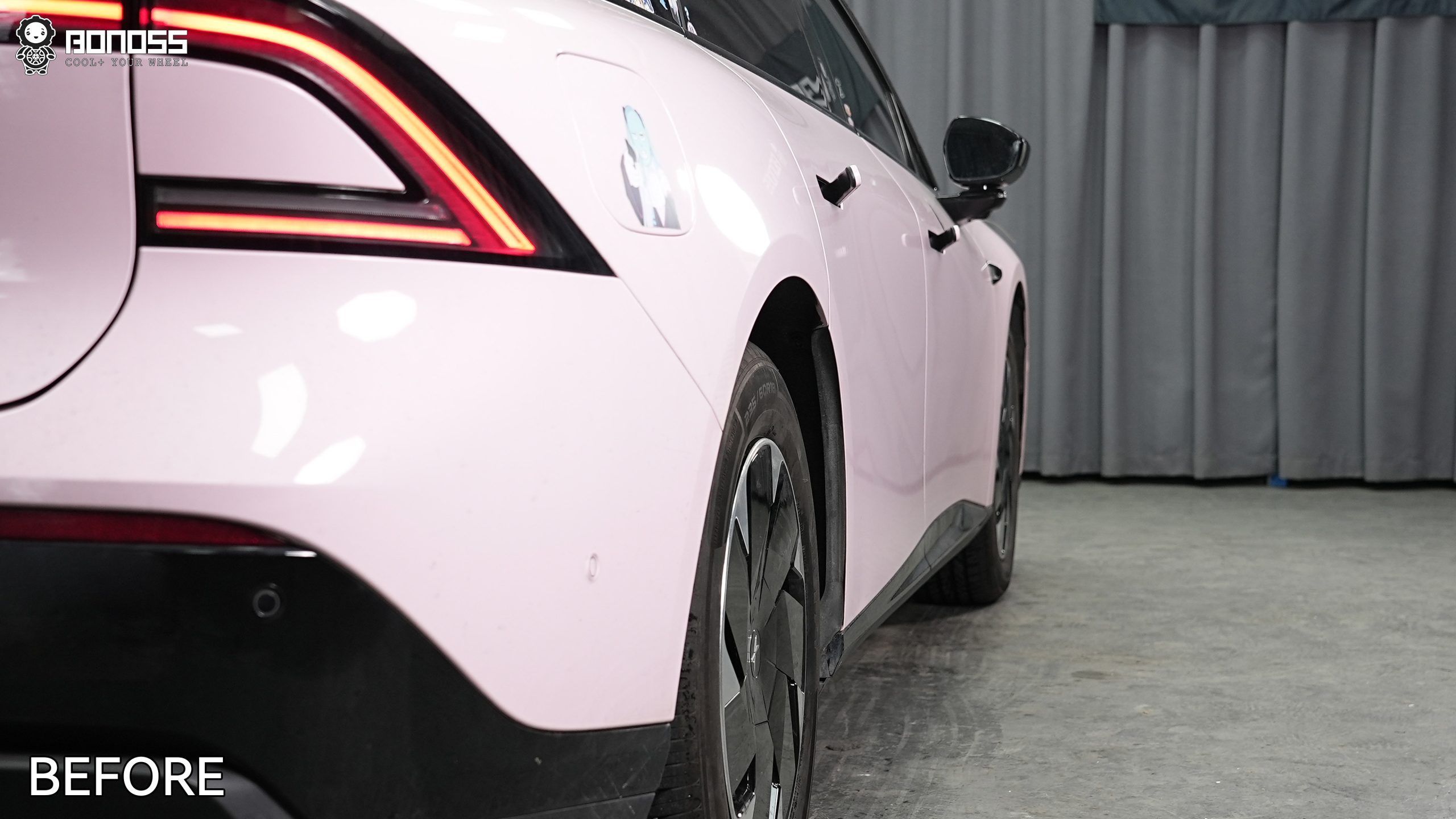 BONOSS Forged Active Cooling 2024 XPeng P7+ Wheel Spacers Front 25mm Rear 30mm Before and After (11)