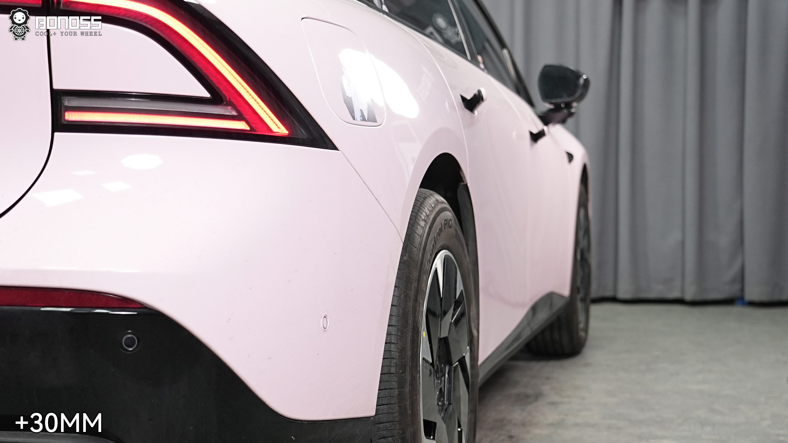 BONOSS Forged Active Cooling 2024 XPeng P7+ Wheel Spacers Front 25mm Rear 30mm Before and After (6)