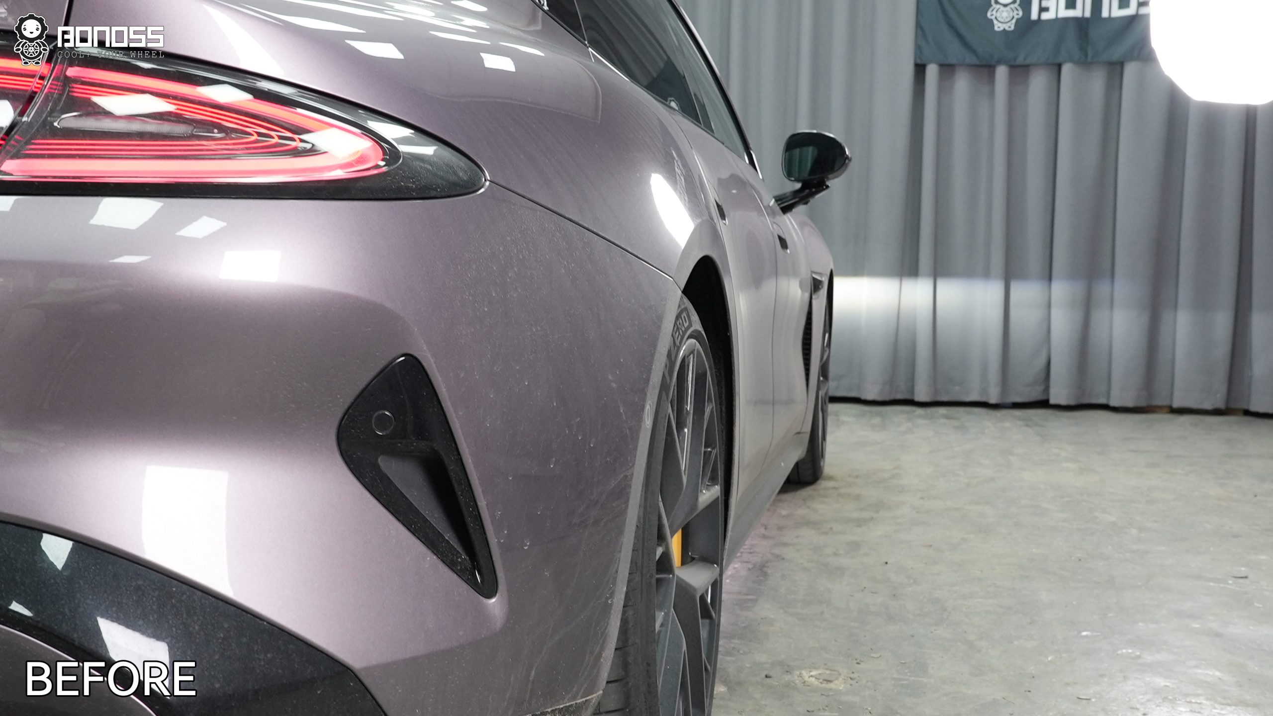 BONOSS Forged Active Cooling 2024 Xiaomi SU7 Wheel Spacers Front 15mm Rear 15mm Before and After (11)