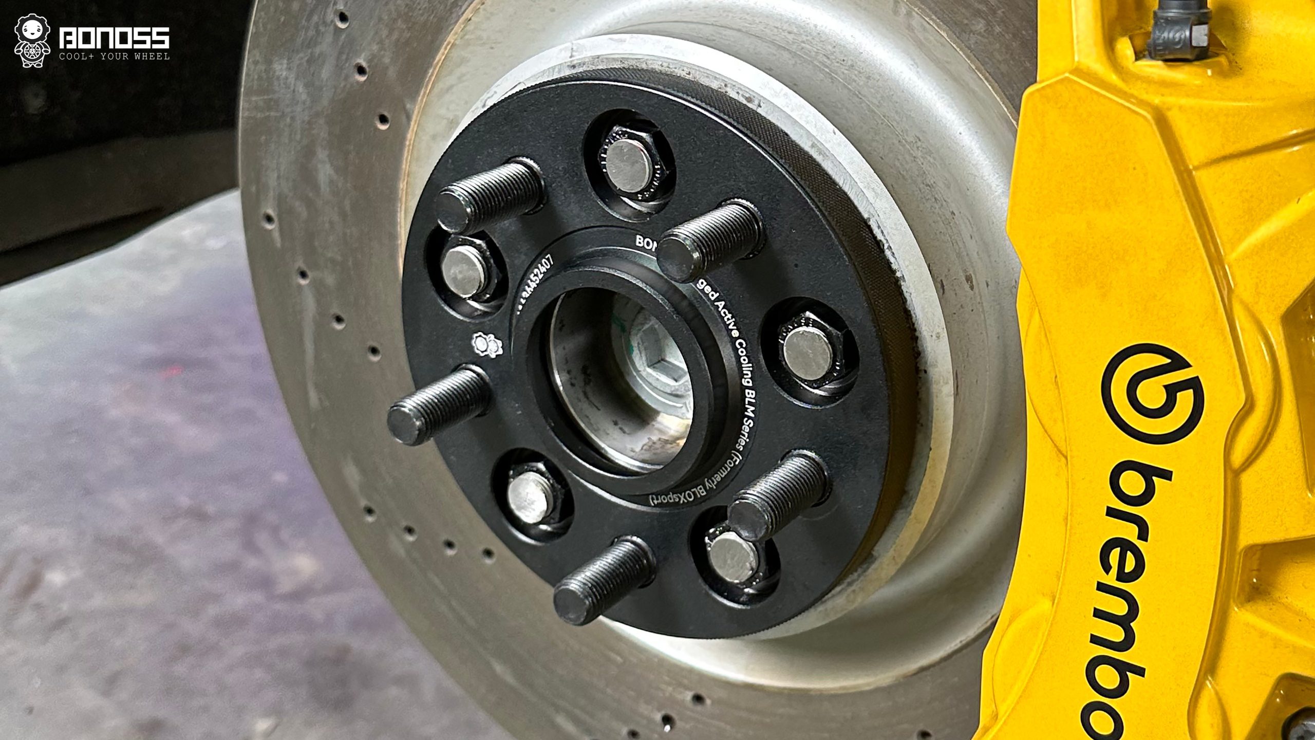 BONOSS Forged Active Cooling 2024 Xiaomi SU7 Wheel Spacers Front 15mm Rear 15mm Before and After (14)