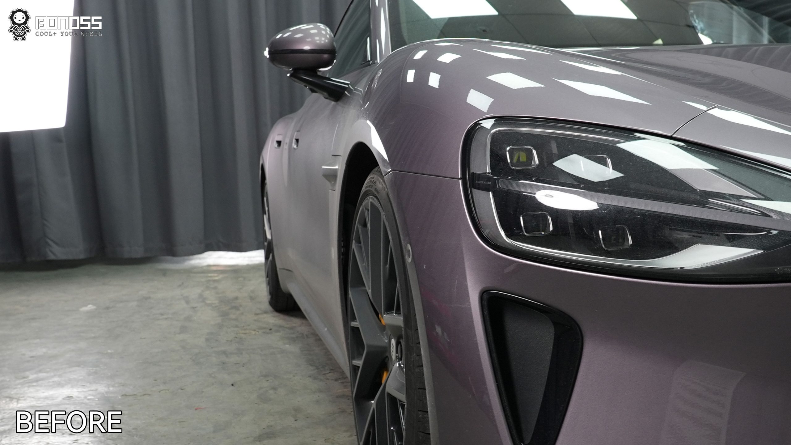 BONOSS Forged Active Cooling 2024 Xiaomi SU7 Wheel Spacers Front 15mm Rear 15mm Before and After (9)