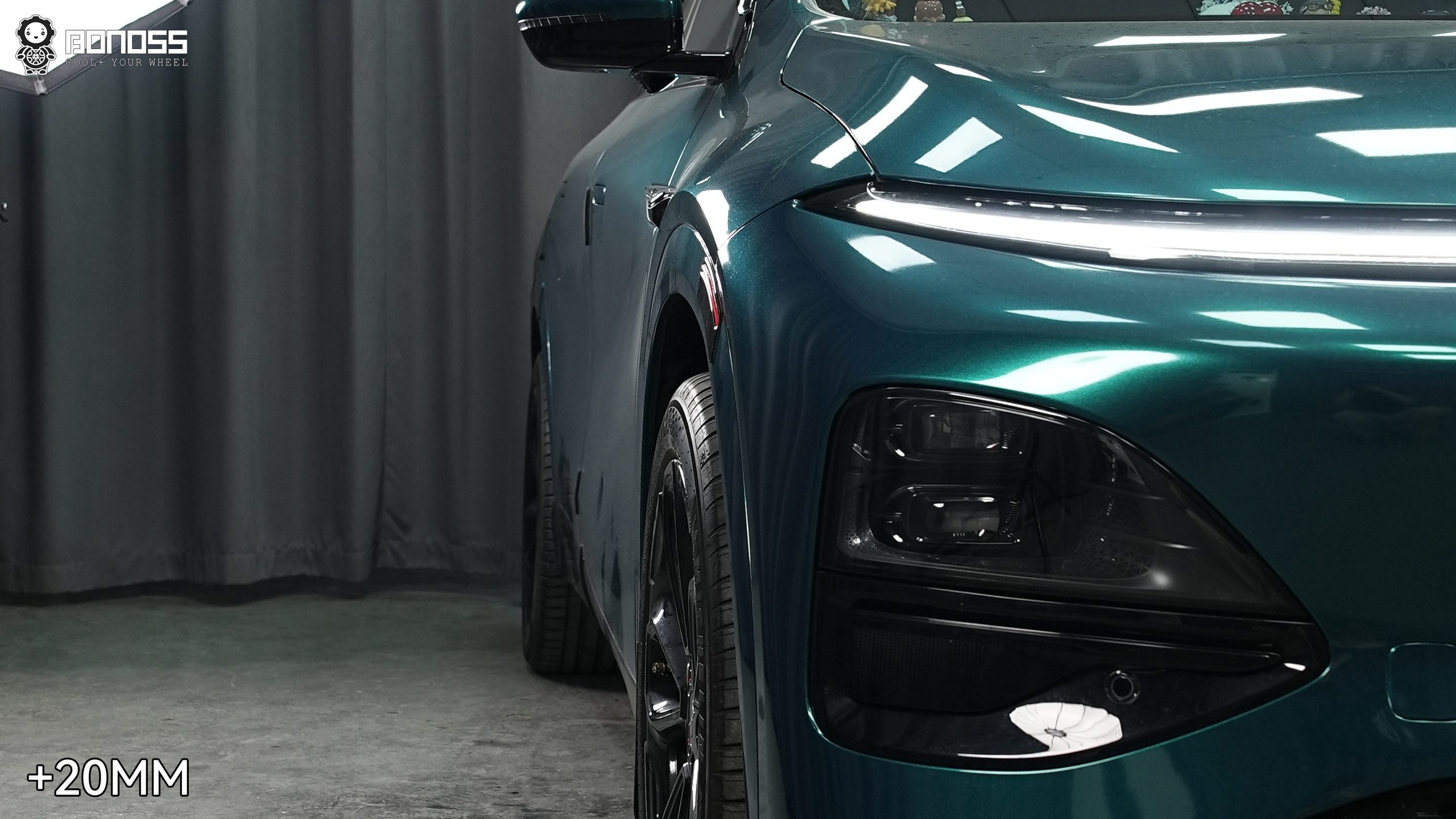 BONOSS Forged Active Cooling 2025 XPeng G6 Wheel Spacers Front 20mm Rear 25mm Before and After (4)