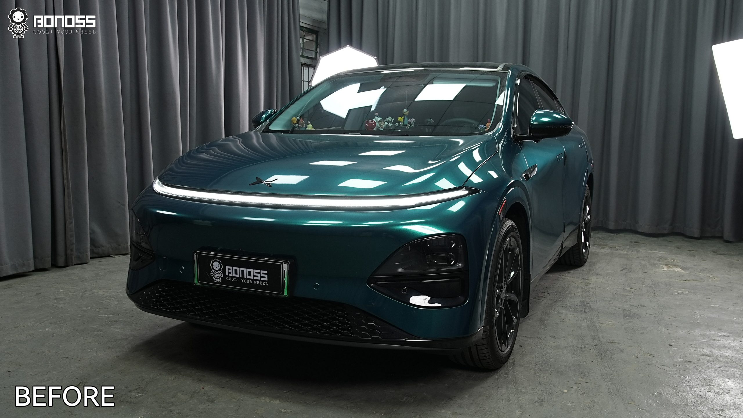 BONOSS Forged Active Cooling 2025 XPeng G6 Wheel Spacers Front 20mm Rear 25mm Before and After (7)