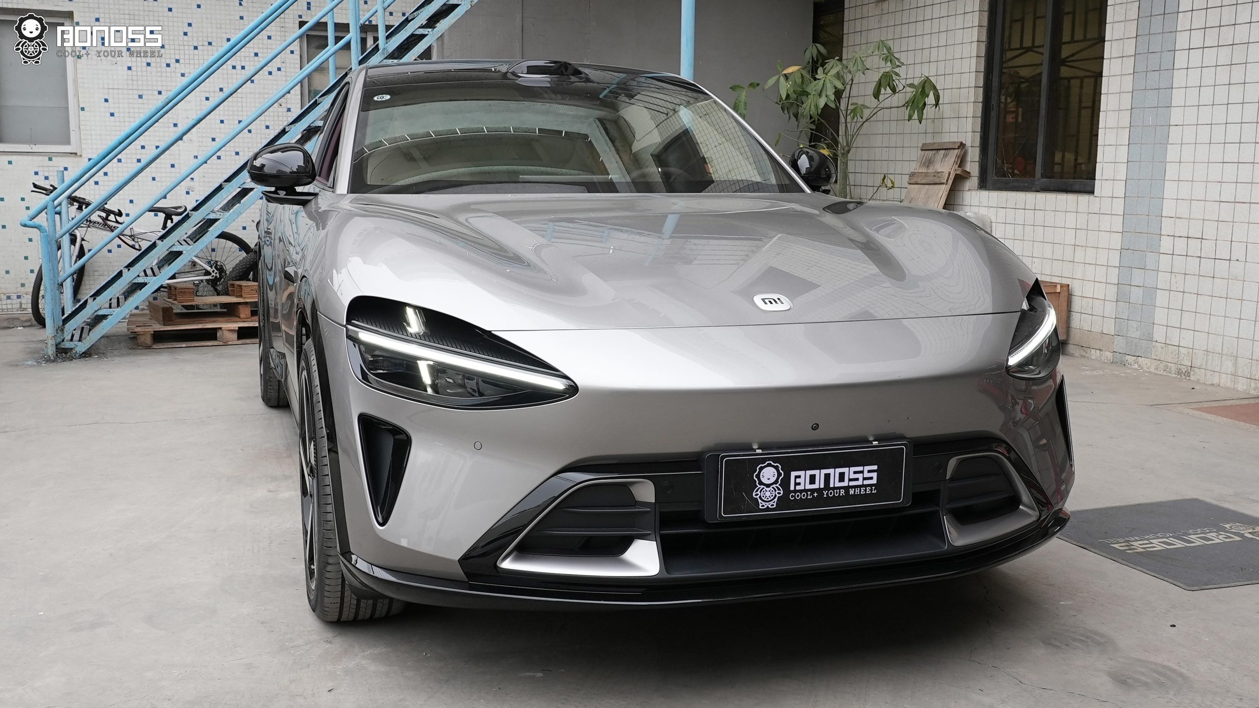 BONOSS Forged Active Cooling 2025 Xiaomi YU7 Wheel Spacers Front 20mm Rear 15mm Before and After (1)