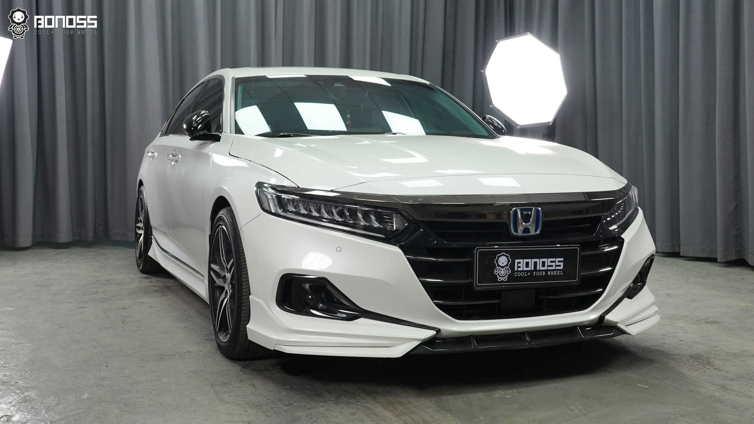 BONOSS Forged Active Cooling Honda Accord Wheel Spacers Front 25mm Rear 30mm Before and After (2)