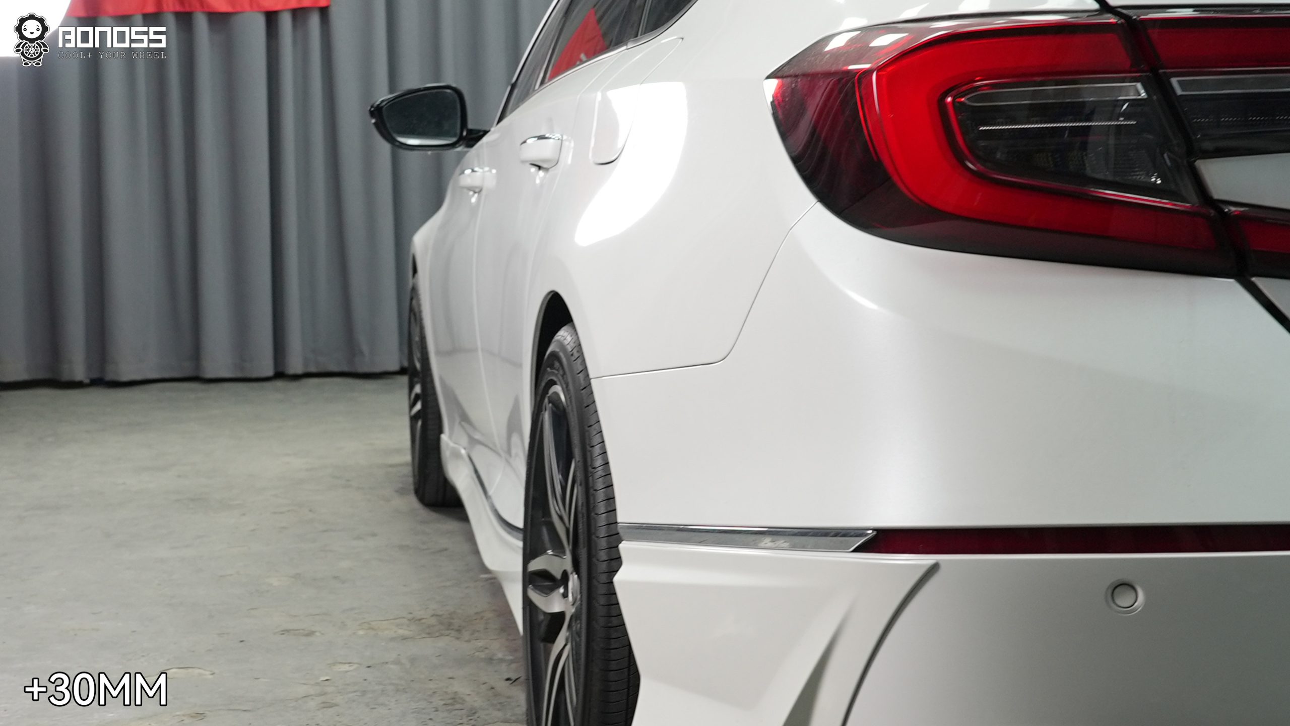 BONOSS Forged Active Cooling Honda Accord Wheel Spacers Front 25mm Rear 30mm Before and After (5)