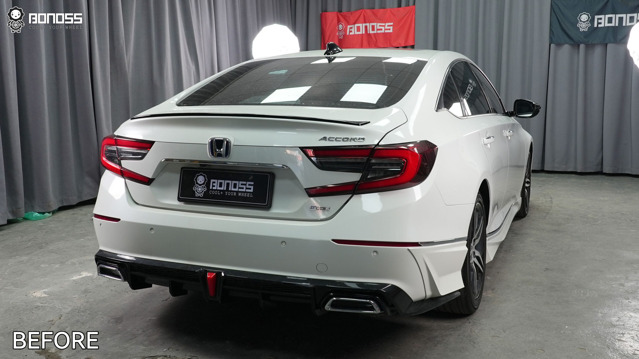 BONOSS Forged Active Cooling Honda Accord Wheel Spacers Front 25mm Rear 30mm Before and After (7)