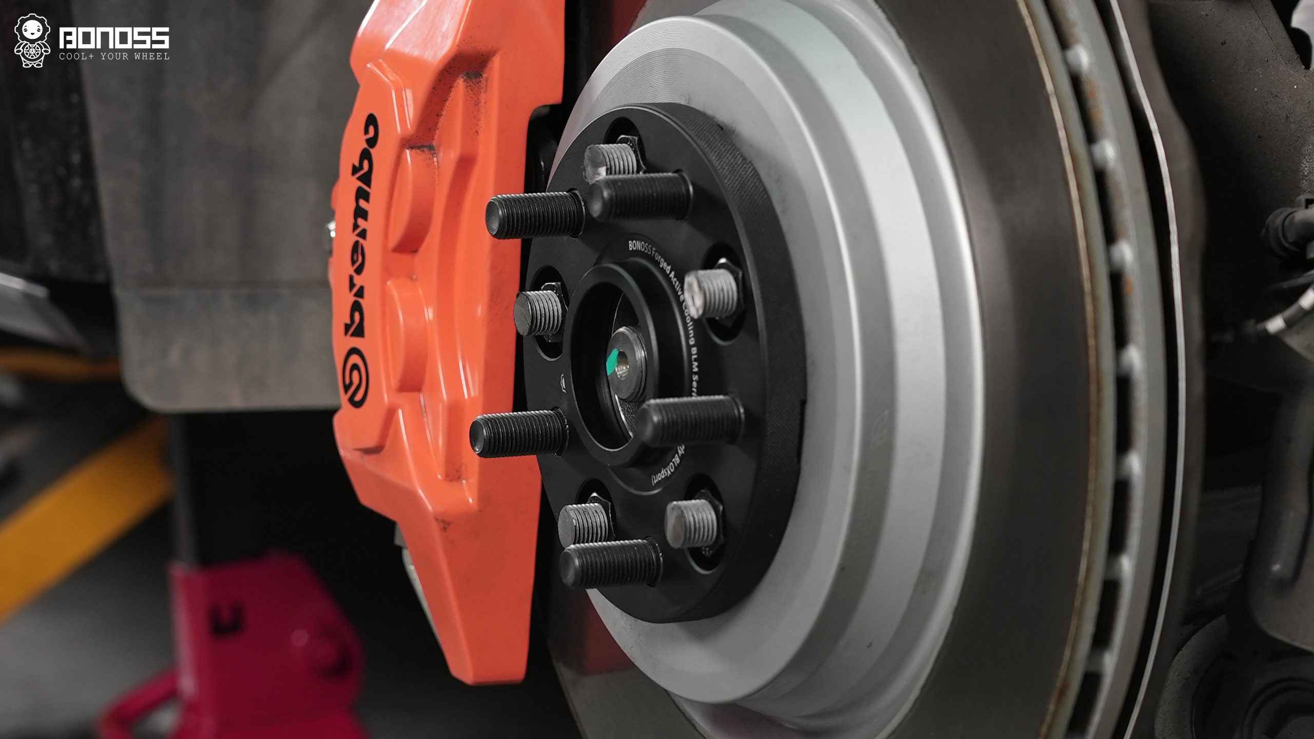 BONOSS Forged Active Cooling Li L9 Wheel Spacers Front 15mm Rear 15mm Before and After (1)