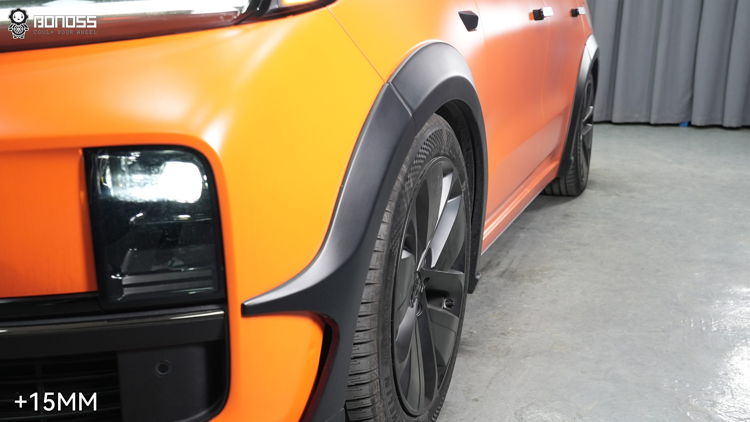 BONOSS Forged Active Cooling Li L9 Wheel Spacers Front 15mm Rear 15mm Before and After (4)