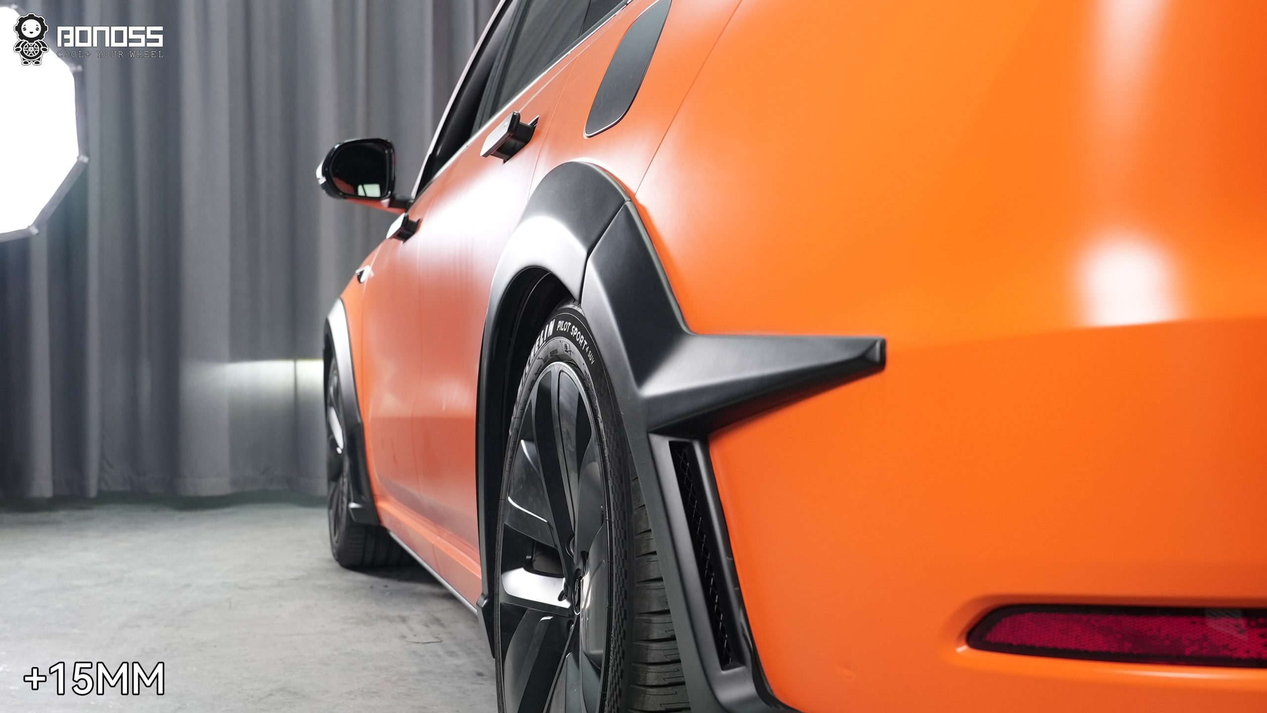 BONOSS Forged Active Cooling Li L9 Wheel Spacers Front 15mm Rear 15mm Before and After (6)