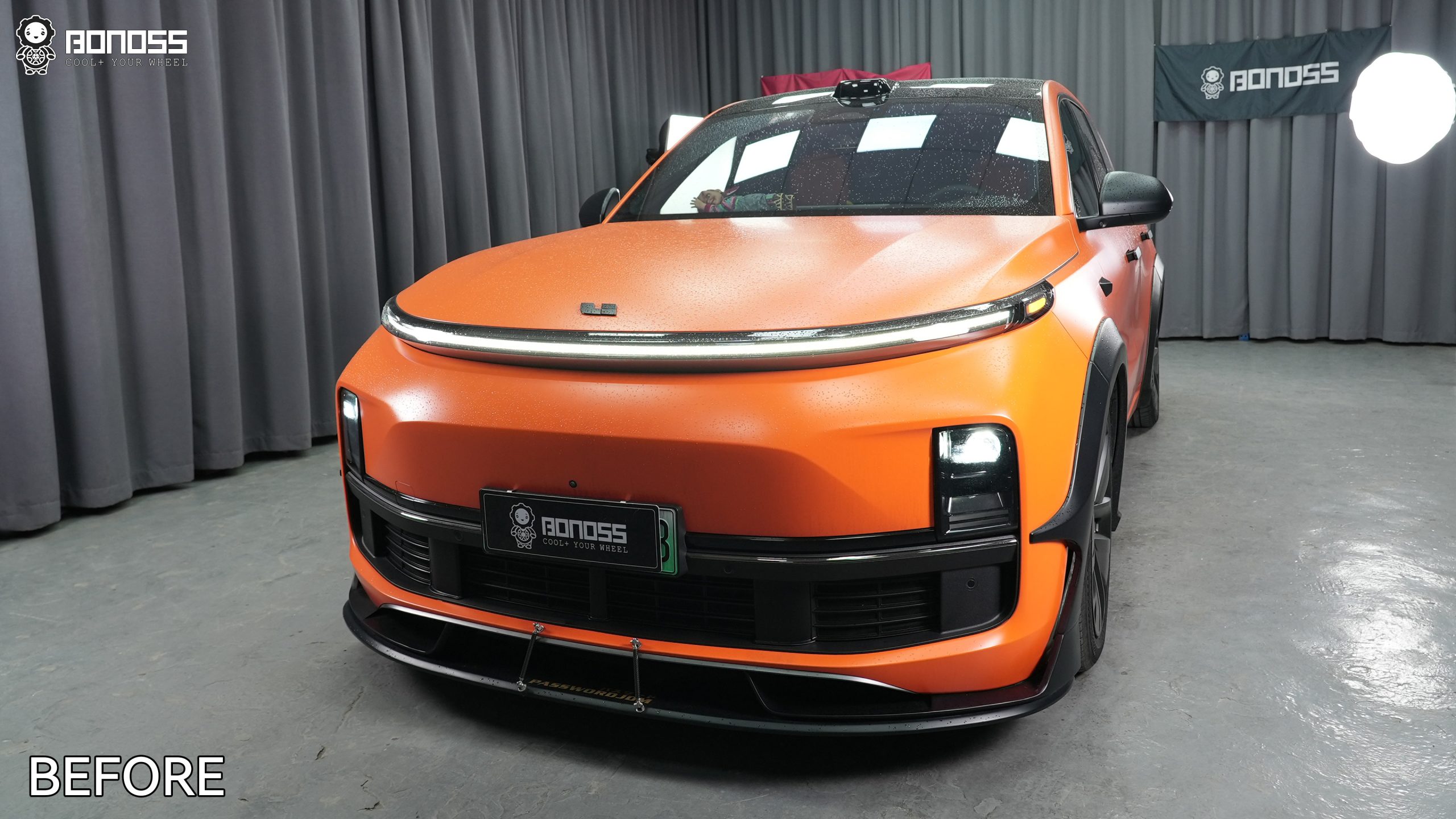 BONOSS Forged Active Cooling Li L9 Wheel Spacers Front 15mm Rear 15mm Before and After (8)