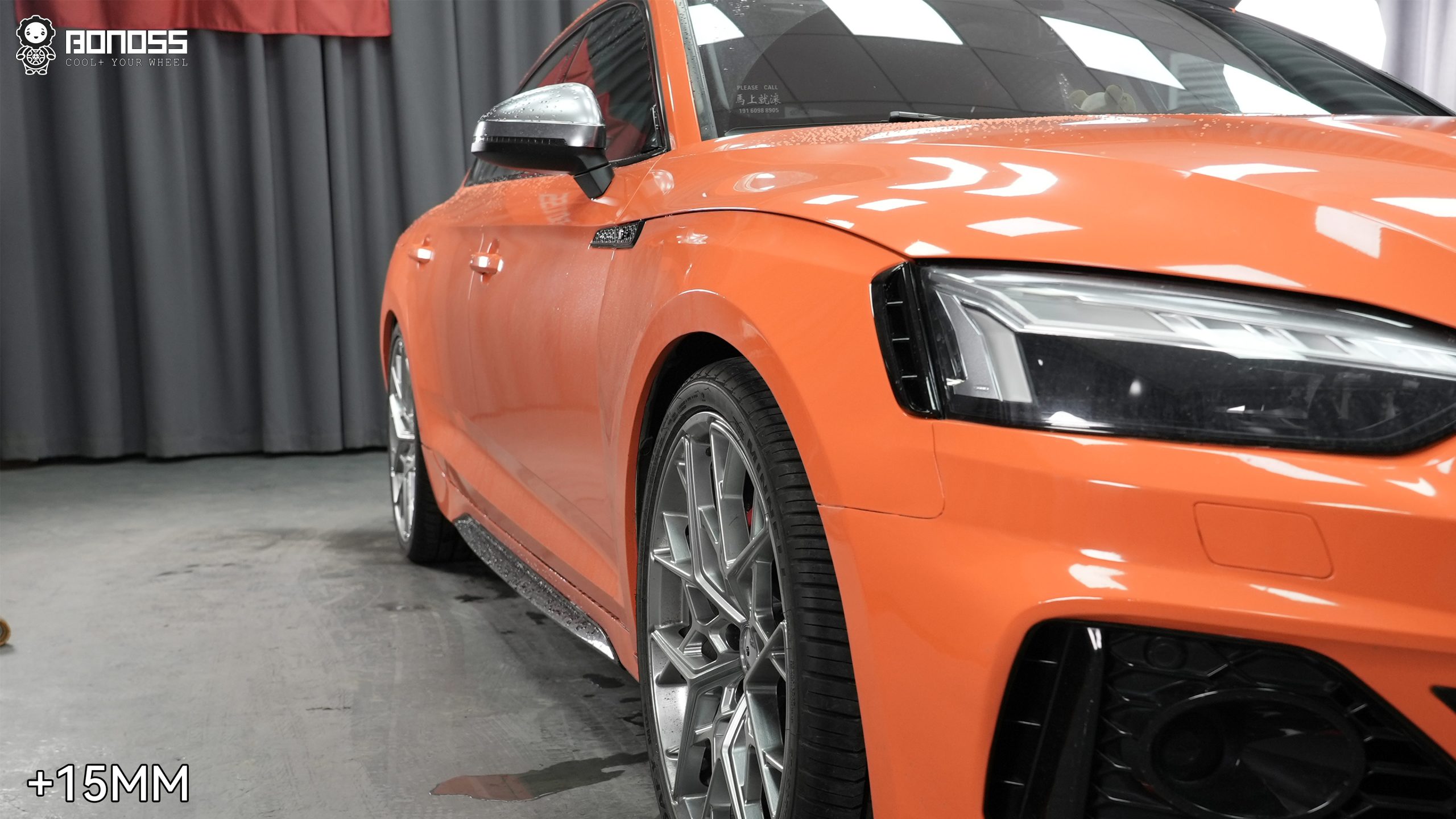 BONOSS Forged Lightweight Plus Audi A5 Wheel Spacers Front 15mm Rear 20mm Before and After (4)