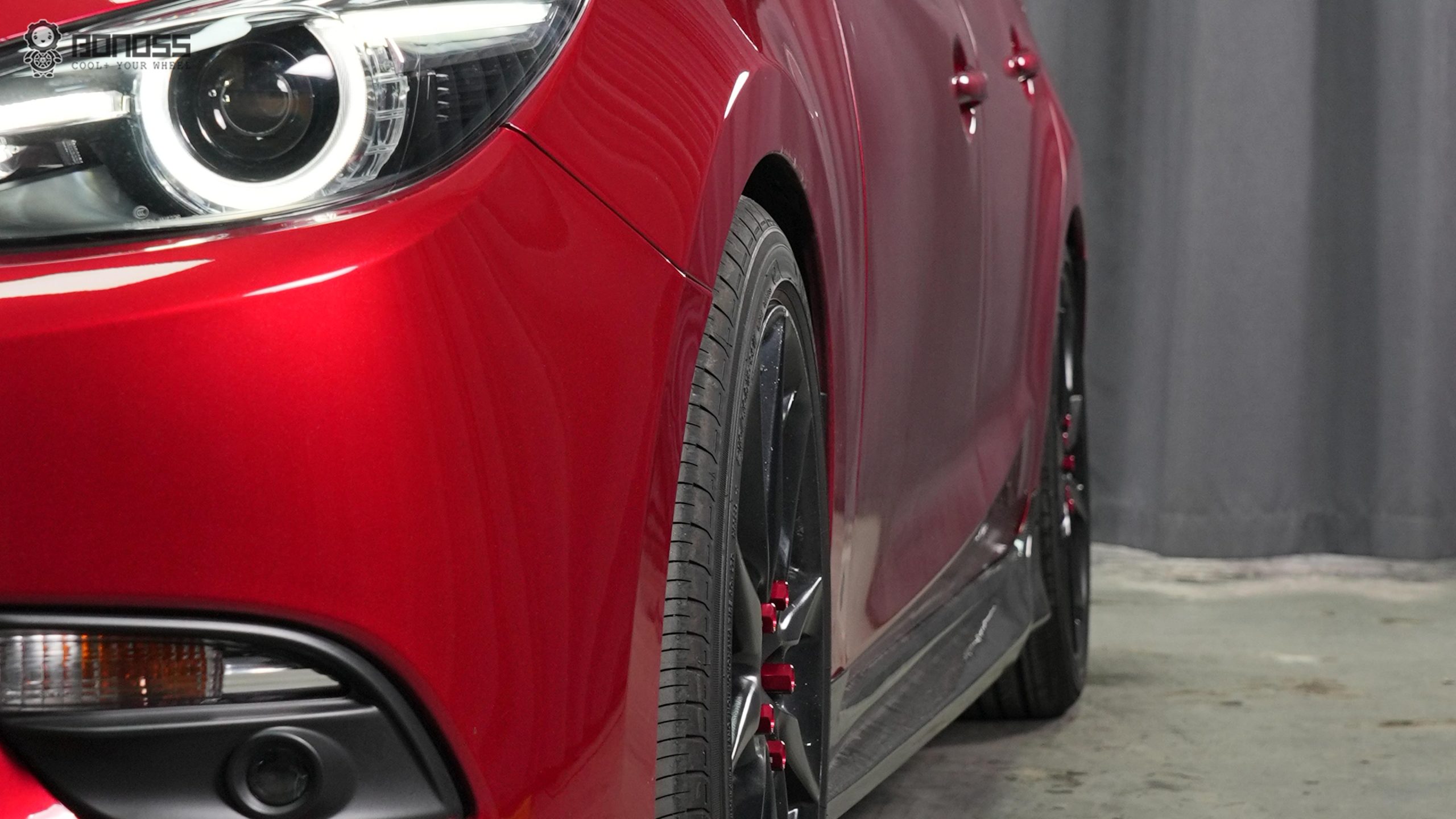 Mazdaspeed 3 Wheel Spacers Size Guide Boost Performance & Style BONOSS Forged Active Cooling Adapters Hubcentric Spacers Pros Before and After Example (3)