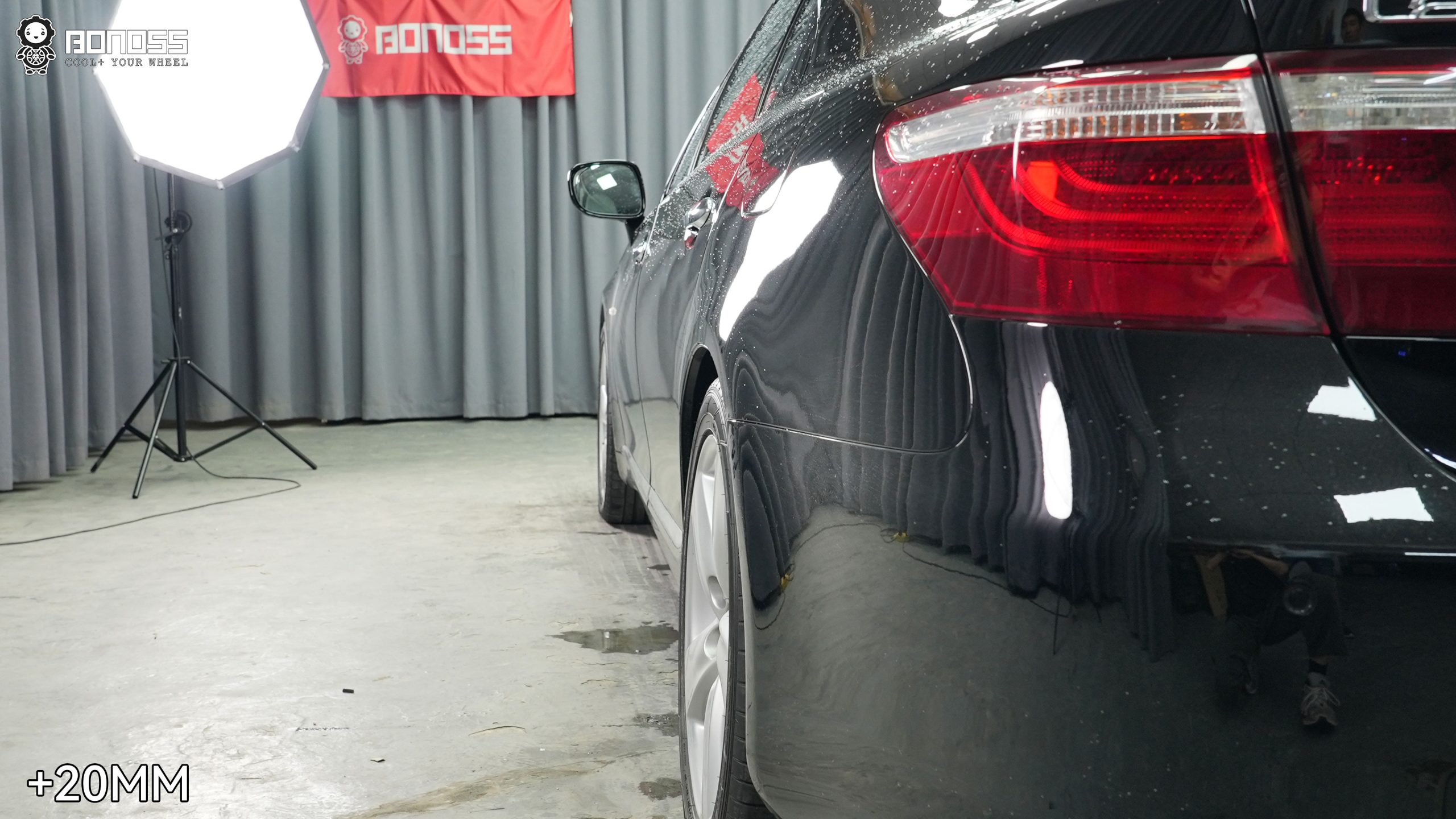 BONOSS Forged Active Cooling 2006 Lexus LS Wheel Spacers Front 15mm Rear 20mm Before and After (5)