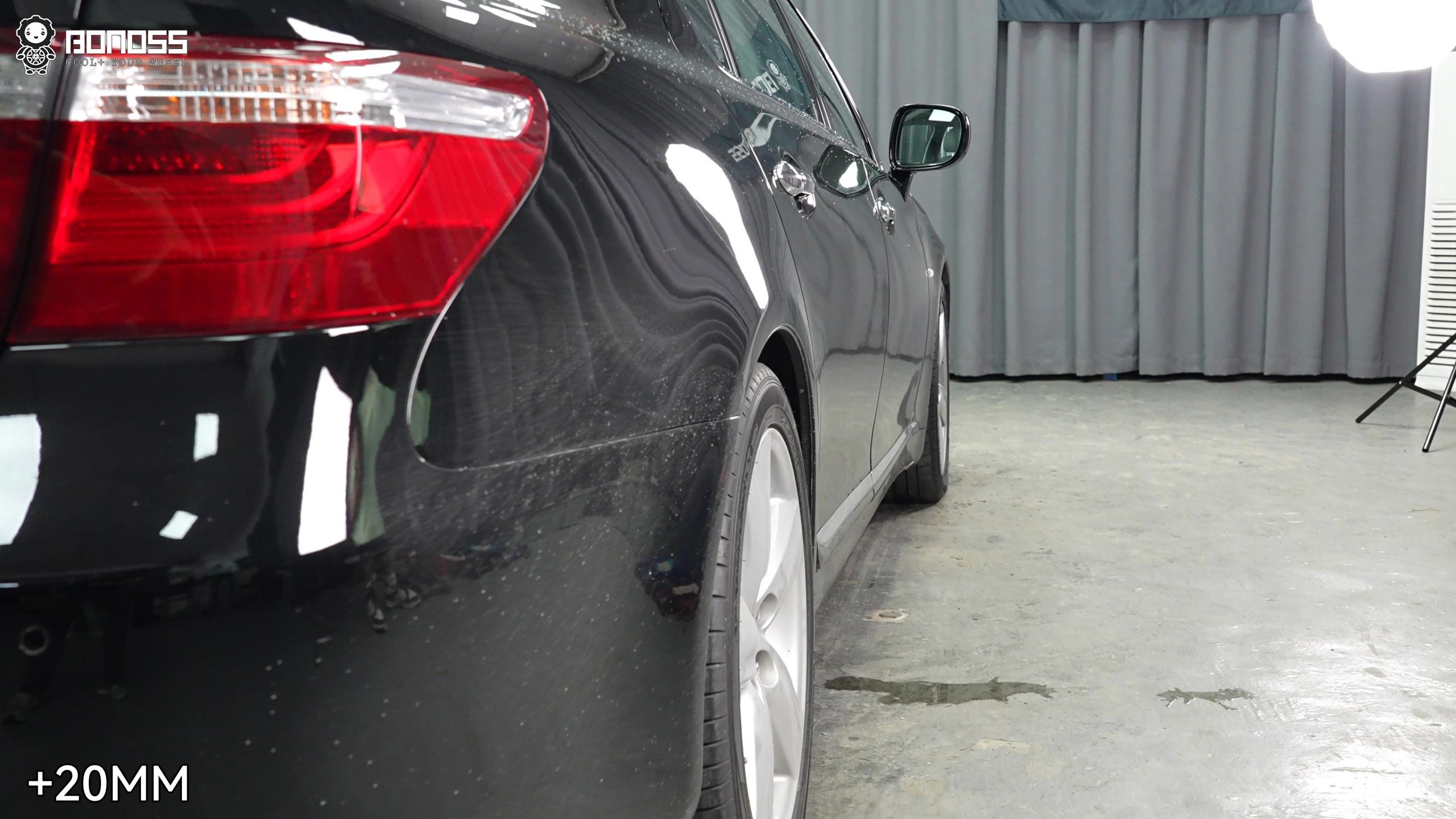 BONOSS Forged Active Cooling 2006 Lexus LS Wheel Spacers Front 15mm Rear 20mm Before and After (6)
