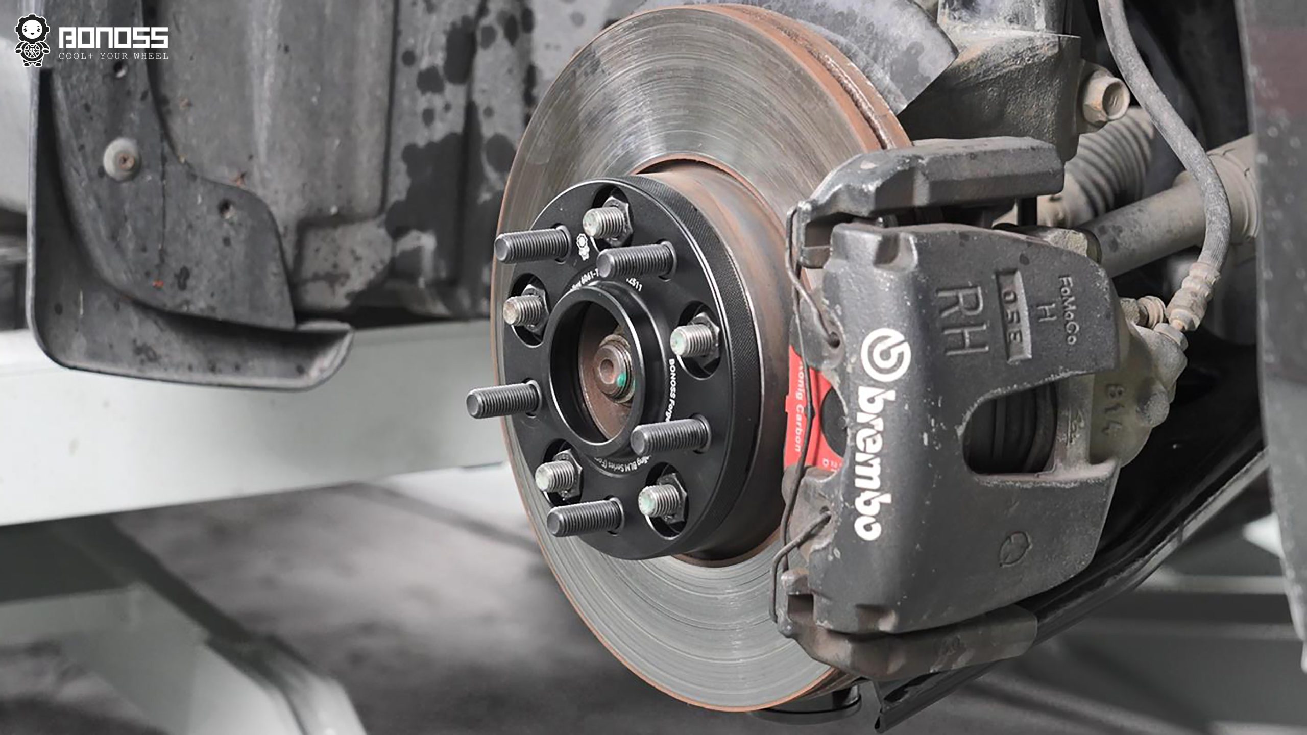 BONOSS Forged Active Cooling 2010 Mazda Mazda3 Wheel Spacers Front 15mm Rear 20mm Before and After (14)