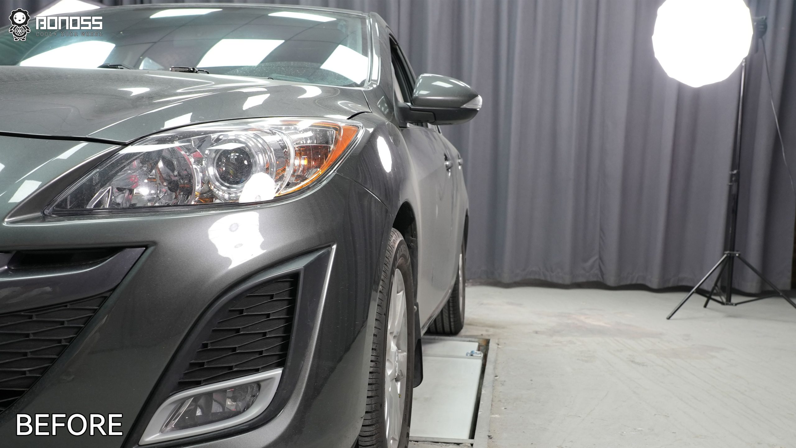 BONOSS Forged Active Cooling 2010 Mazda Mazda3 Wheel Spacers Front 15mm Rear 20mm Before and After (8)