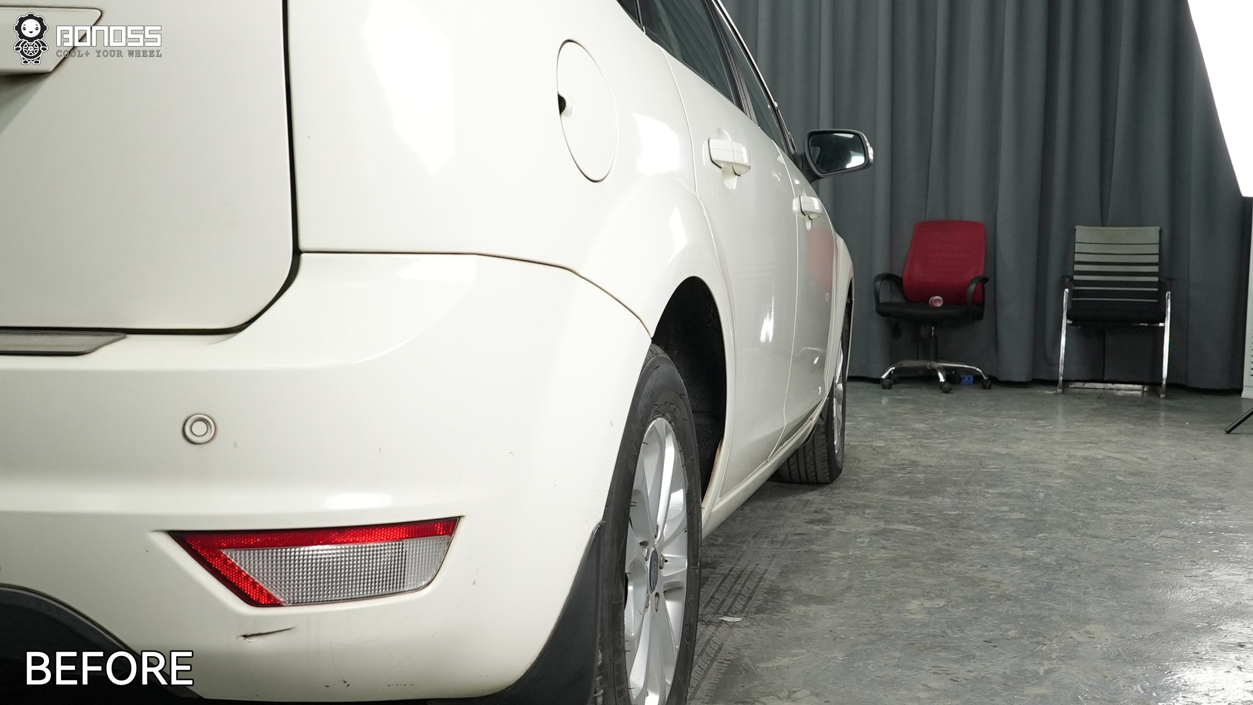 BONOSS Forged Active Cooling 2013 Ford Focus Wheel Spacers Front 25mm Rear 25mm Before and After (11)