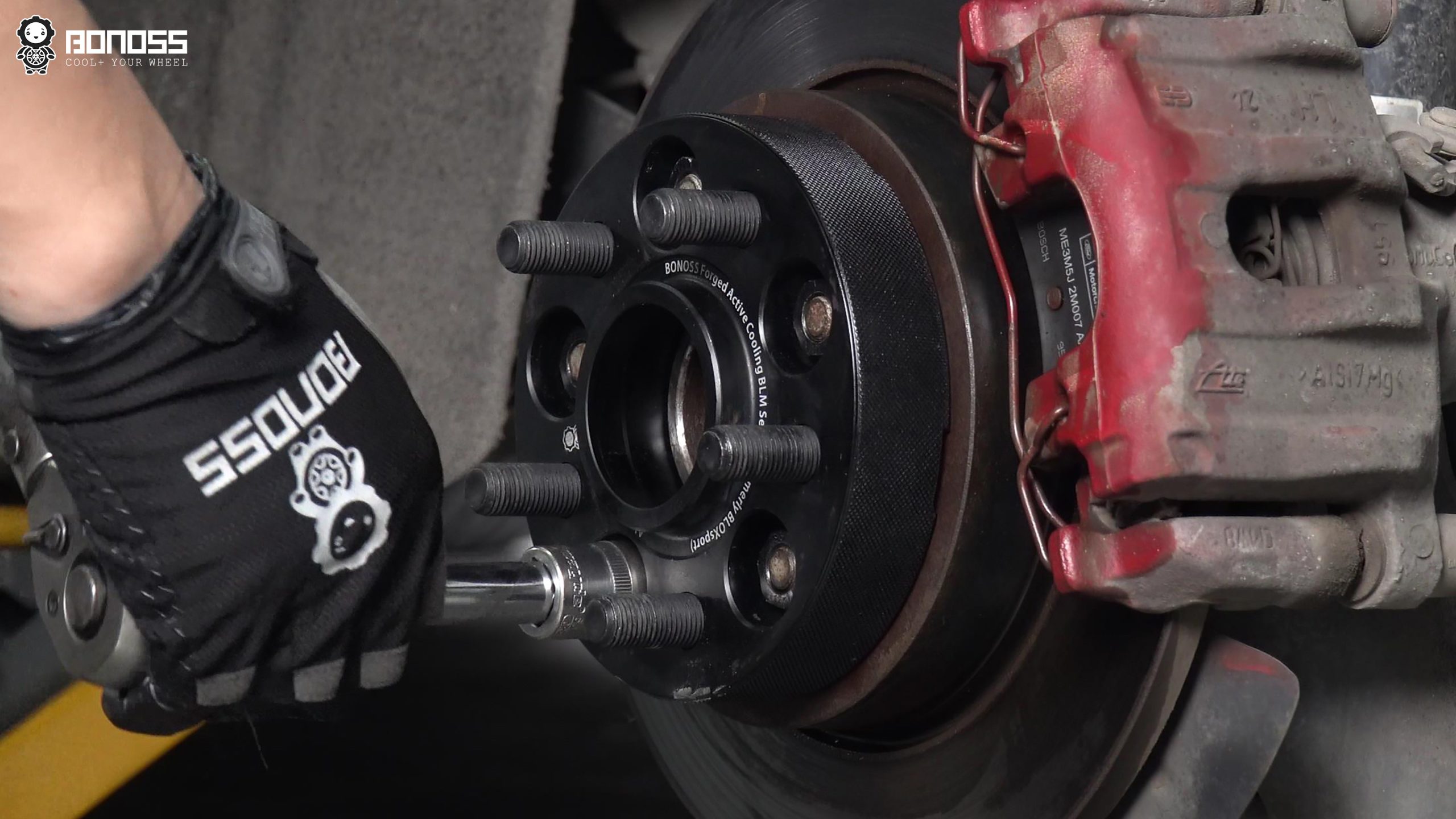 BONOSS Forged Active Cooling 2013 Ford Focus Wheel Spacers Front 25mm Rear 25mm Before and After (13)