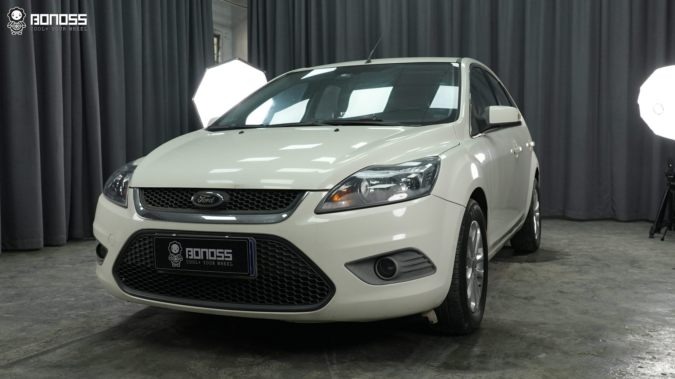 BONOSS Forged Active Cooling 2013 Ford Focus Wheel Spacers Front 25mm Rear 25mm Before and After (2)