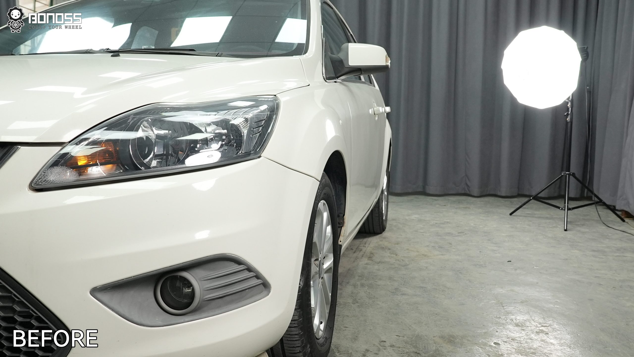 BONOSS Forged Active Cooling 2013 Ford Focus Wheel Spacers Front 25mm Rear 25mm Before and After (8)