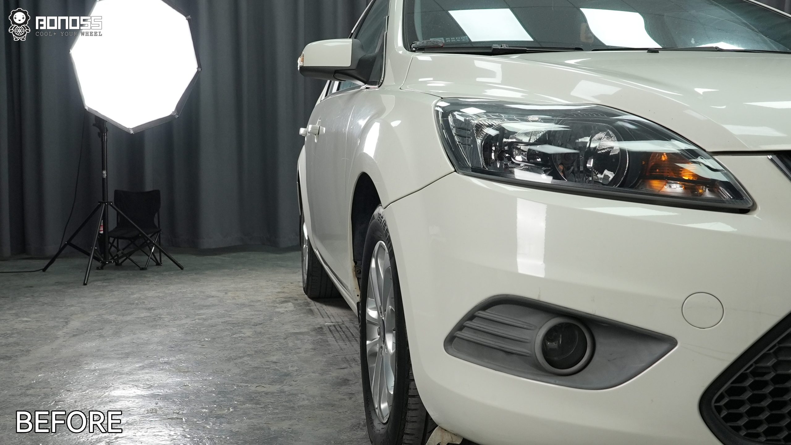 BONOSS Forged Active Cooling 2013 Ford Focus Wheel Spacers Front 25mm Rear 25mm Before and After (9)