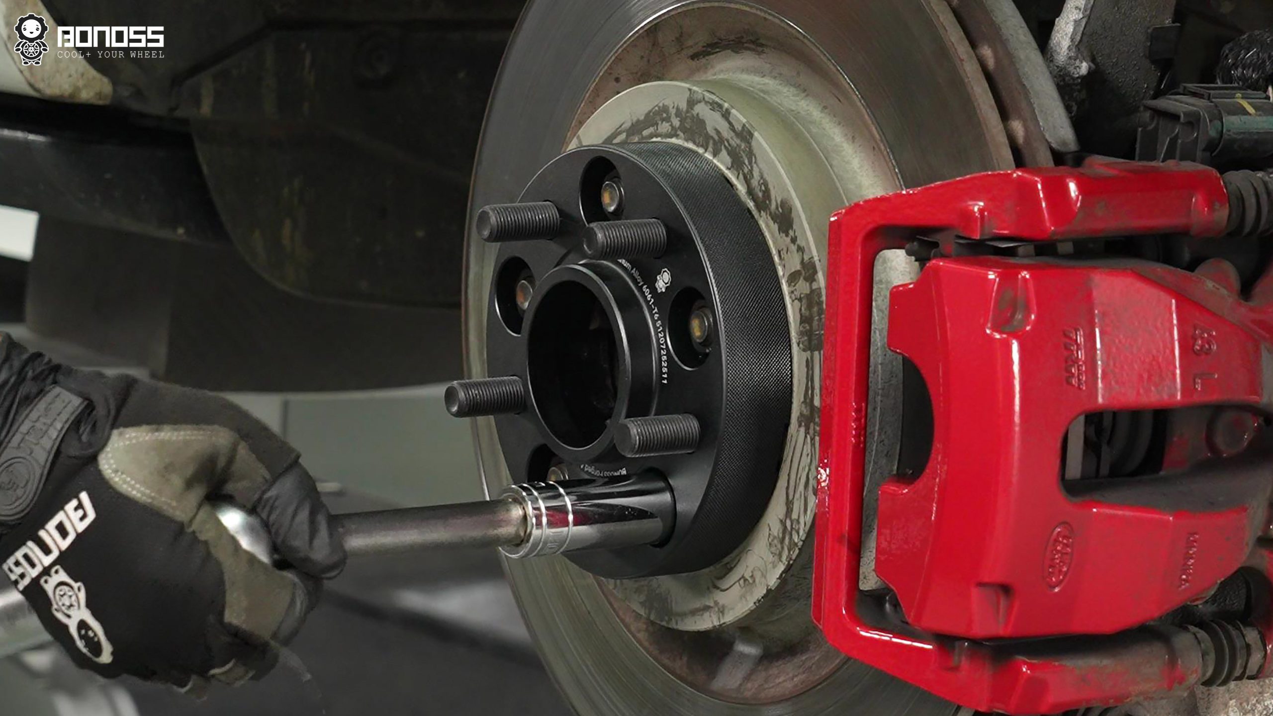 BONOSS Forged Active Cooling 2016 Land Rover Range Rover Sport Wheel Spacers Front 20mm Rear 30mm Before and After (14)