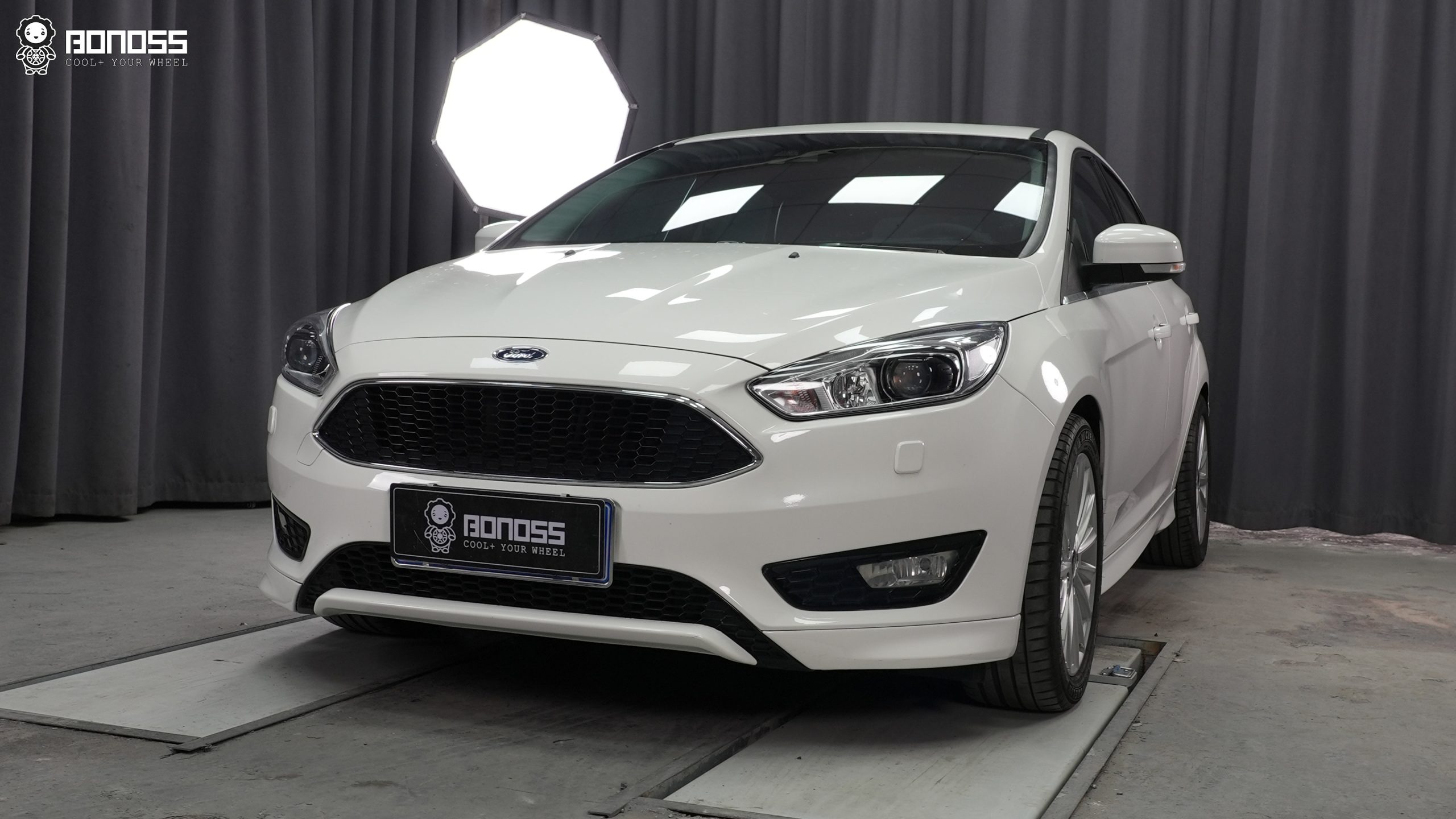 BONOSS Forged Active Cooling 2018 Ford Focus Wheel Spacers Front 20mm Rear 25mm Before and After (2)